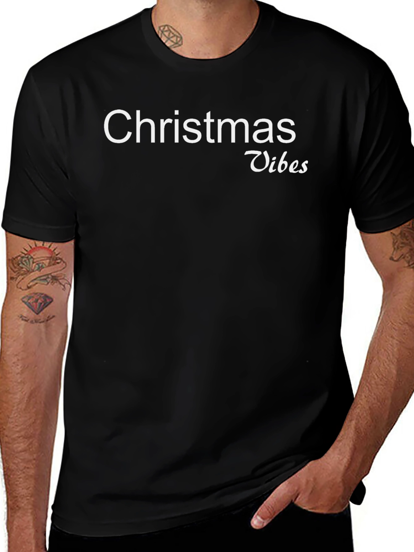 Christmas Vibes Graphic Tee - Holiday Season