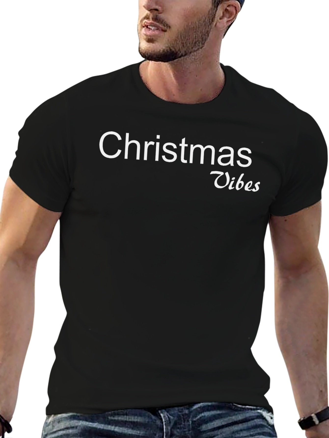 Christmas Vibes Graphic Tee - Holiday Season
