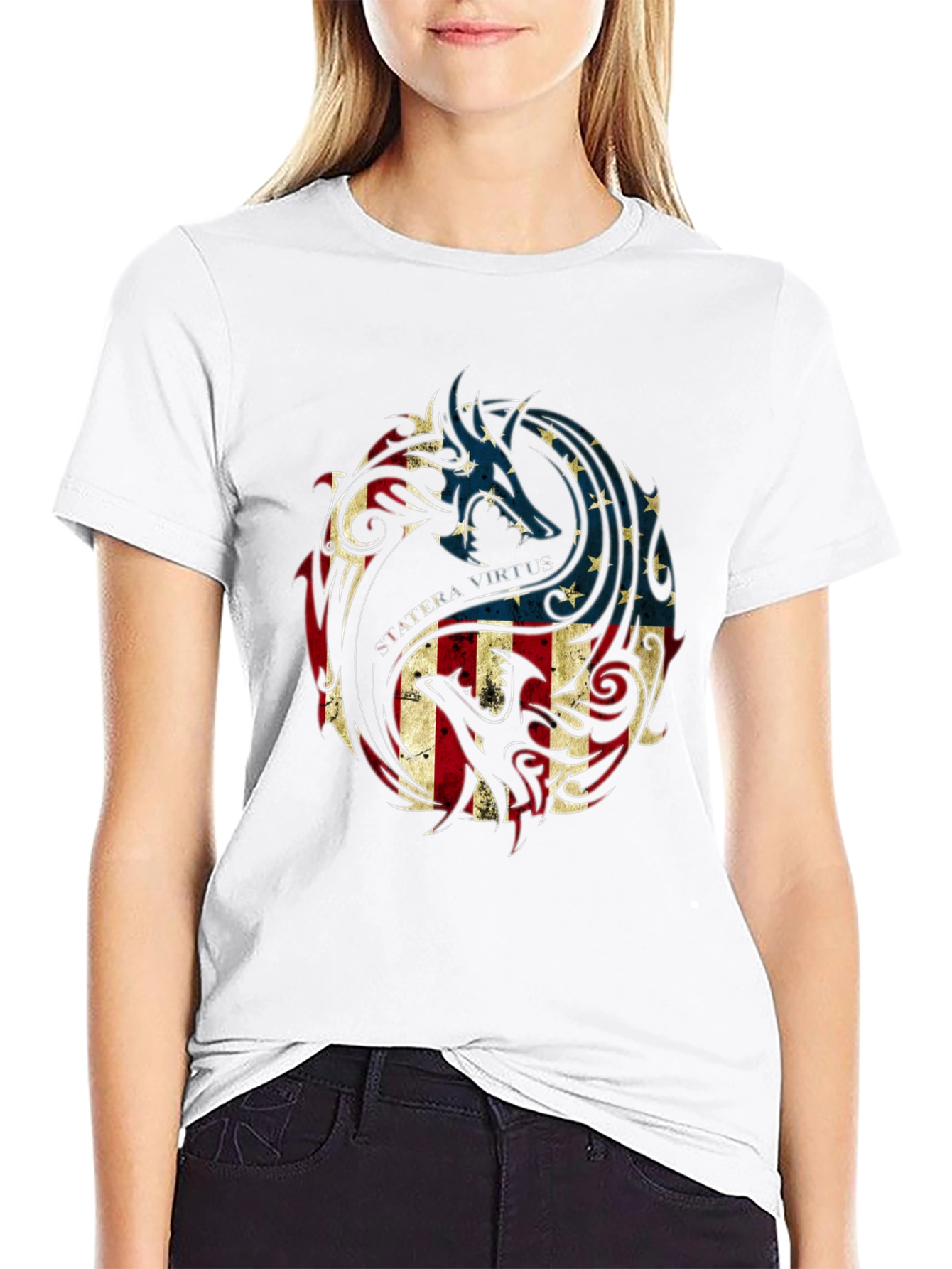 Dragon & Phoenix Patriotic T-Shirt