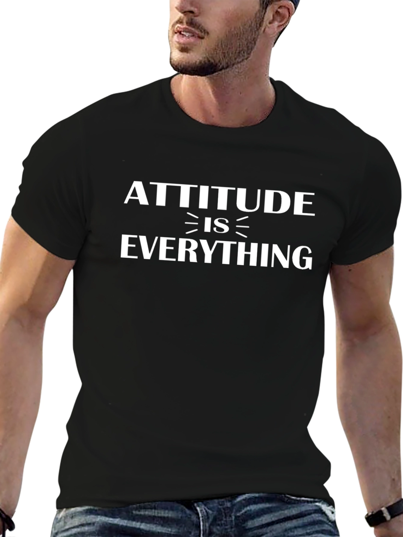 Attitude is Everything Graphic Tee - Black