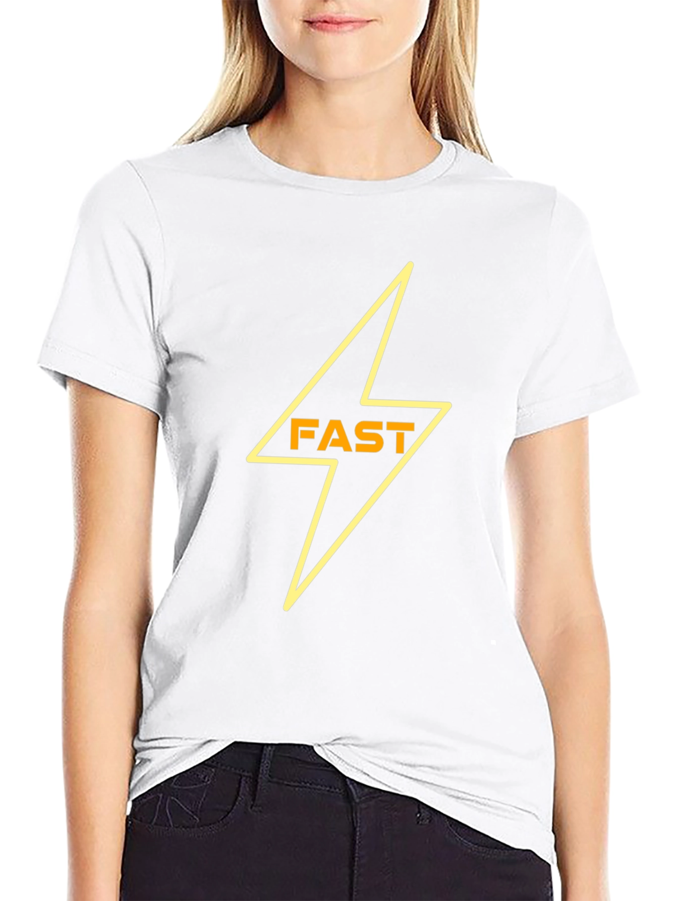 Fast Lightning Bolt Black T-Shirt