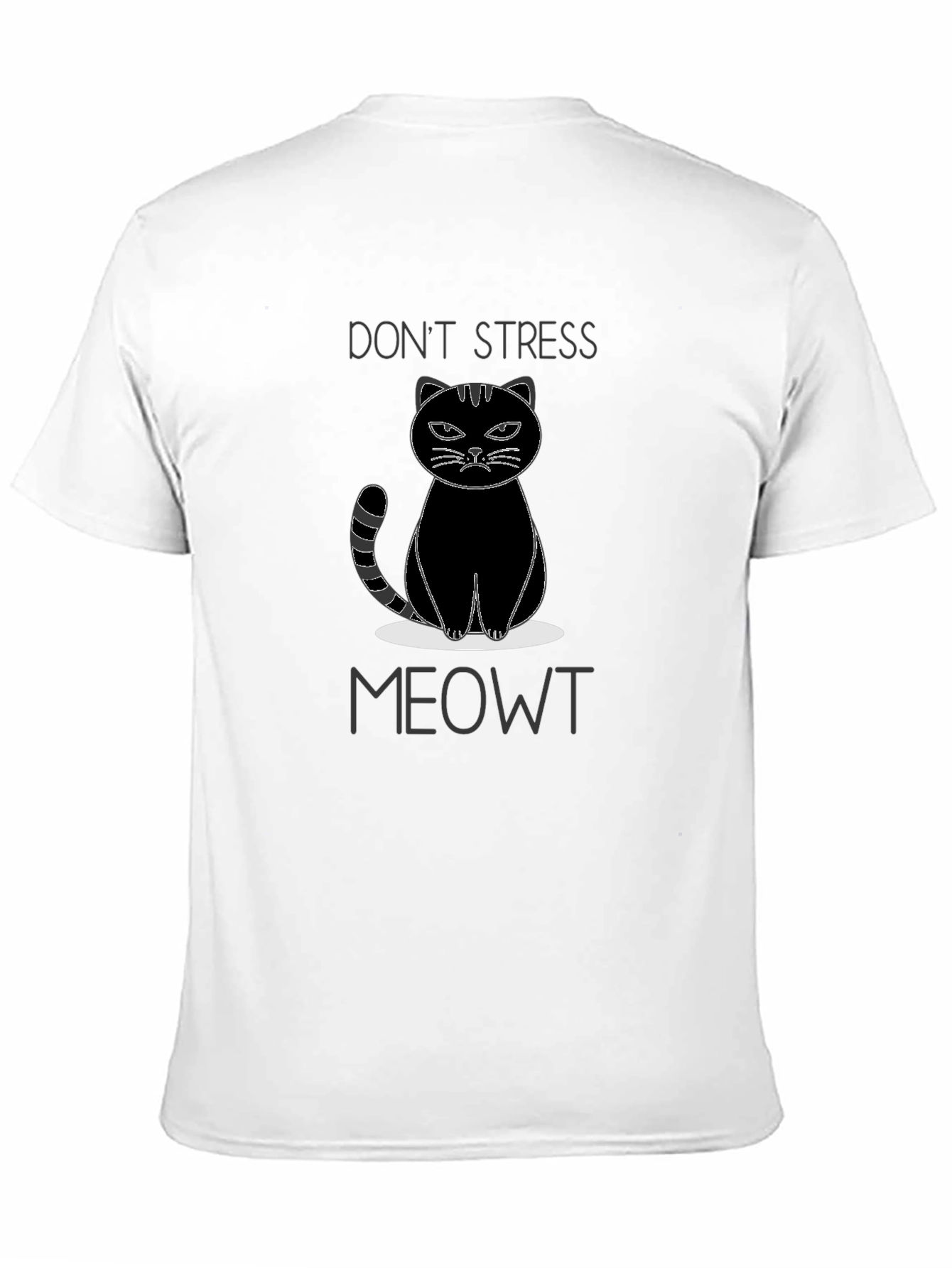 Dont Stress Meowt Black T-Shirt