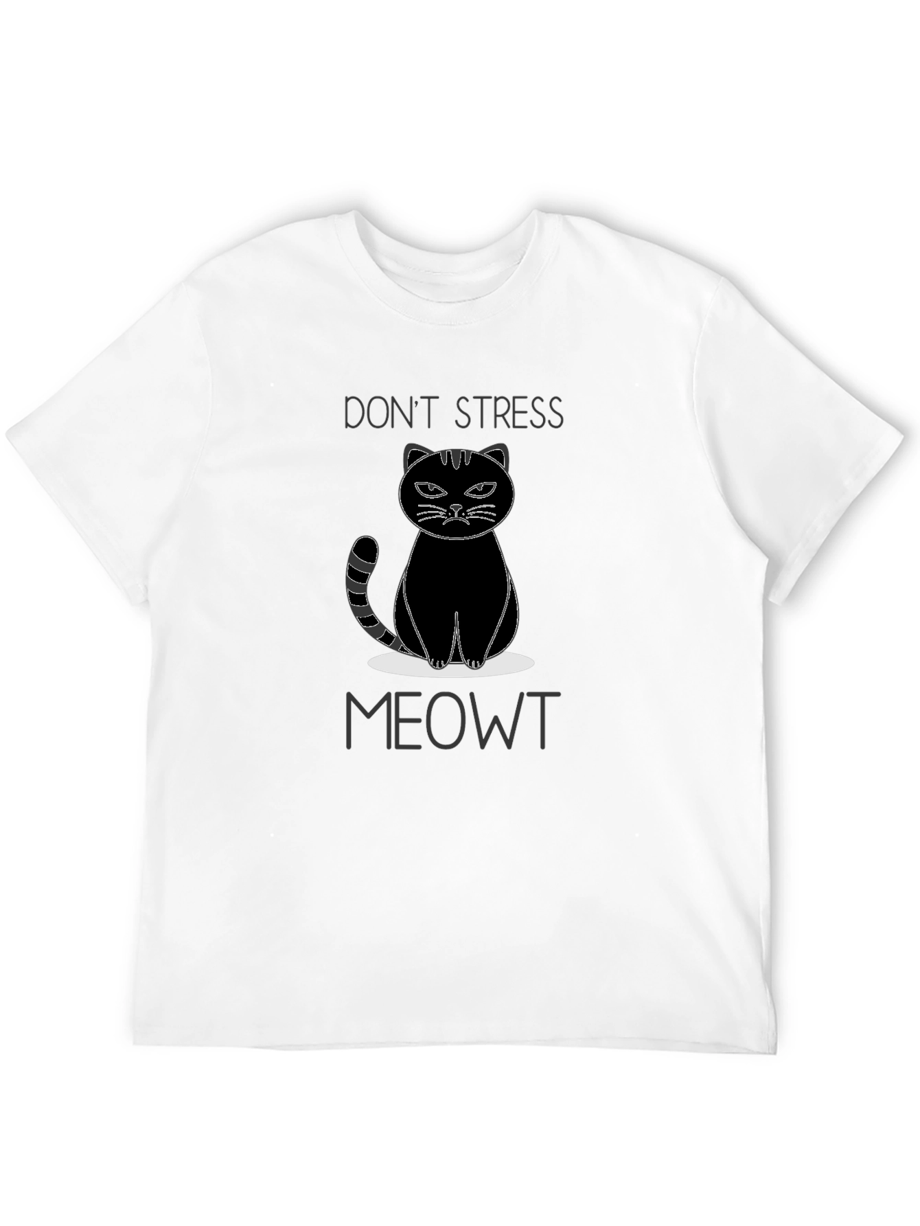 Dont Stress Meowt Black T-Shirt