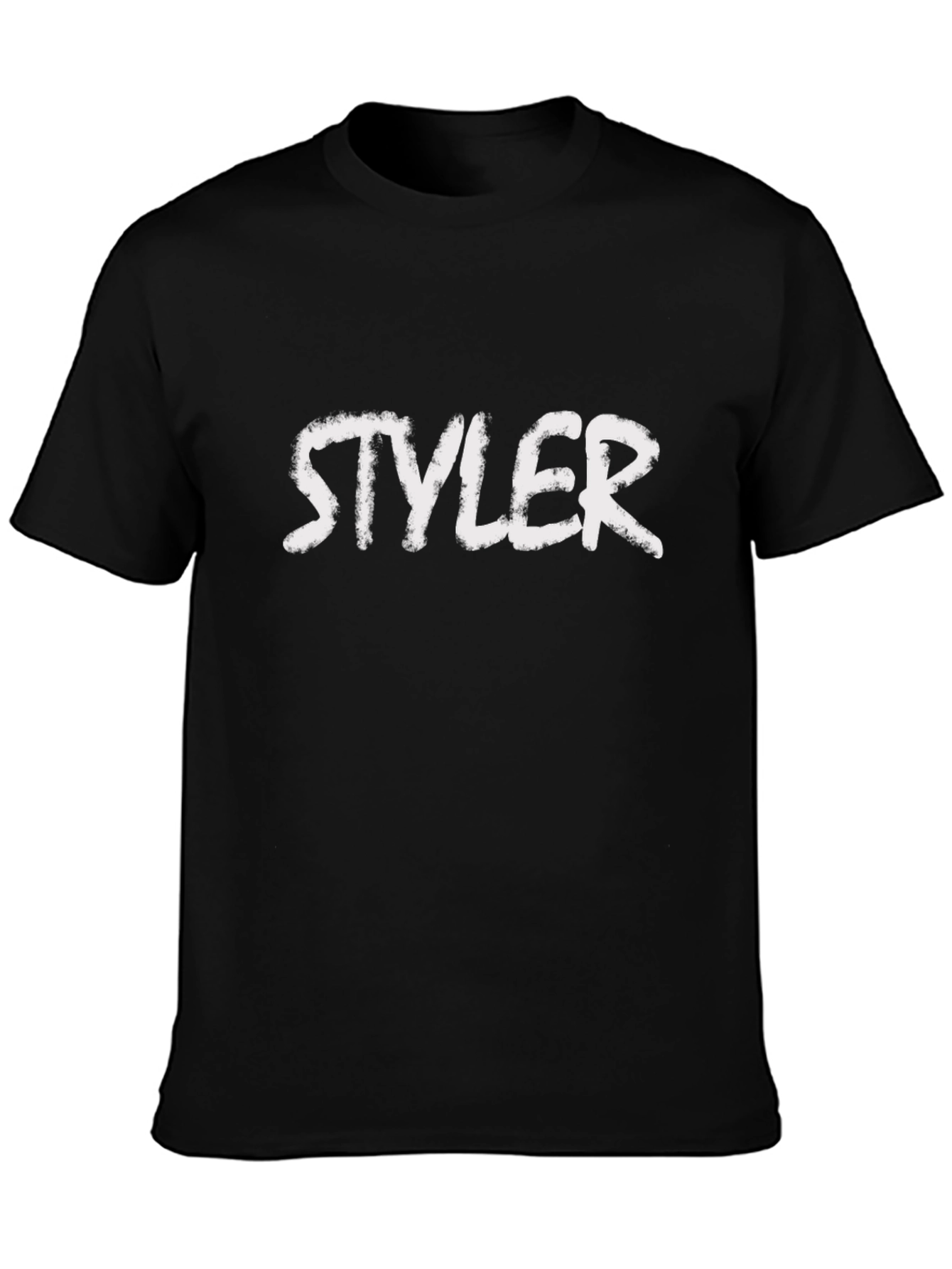 Stylish Black T-Shirt with STYLER Text