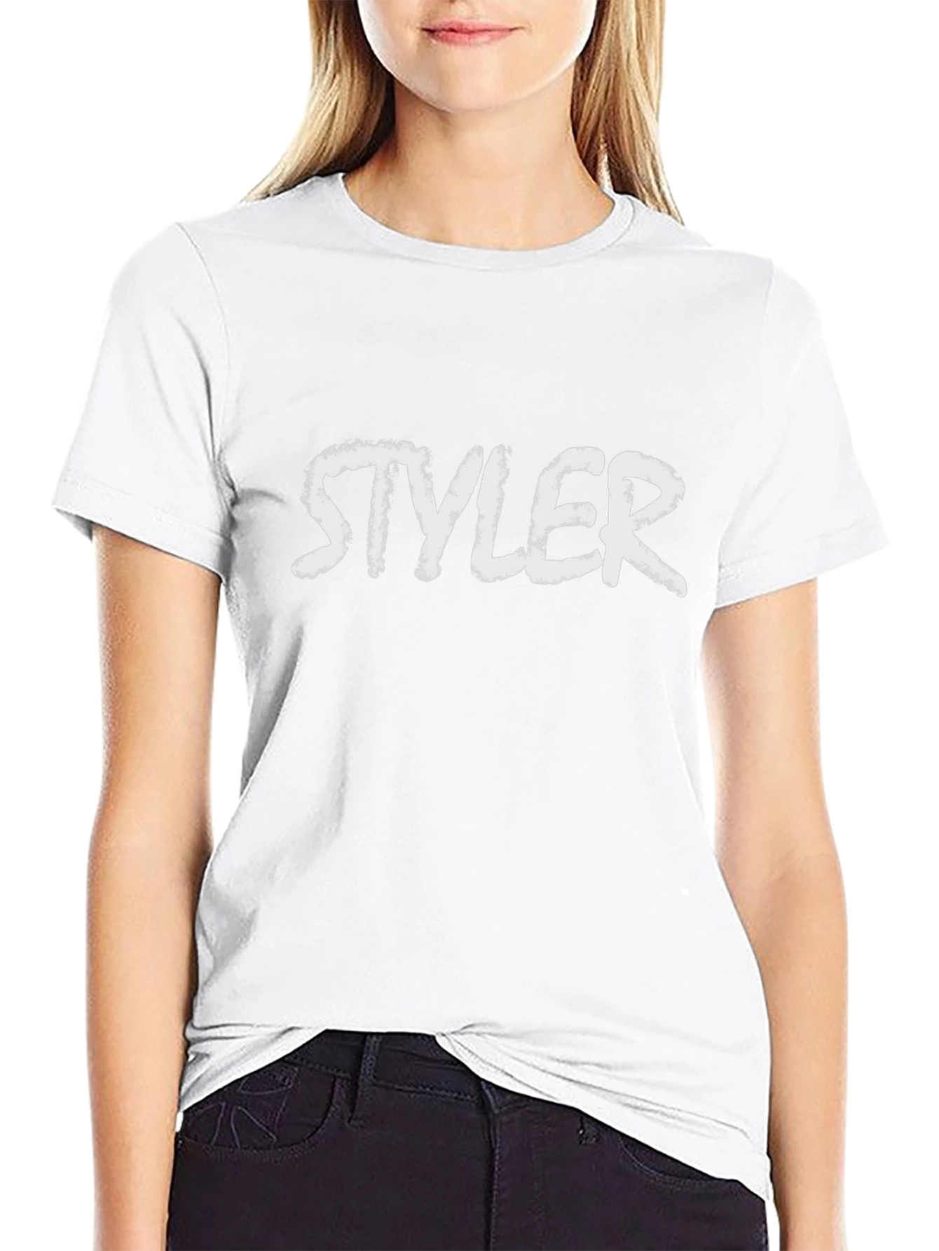 Stylish Black T-Shirt with STYLER Text