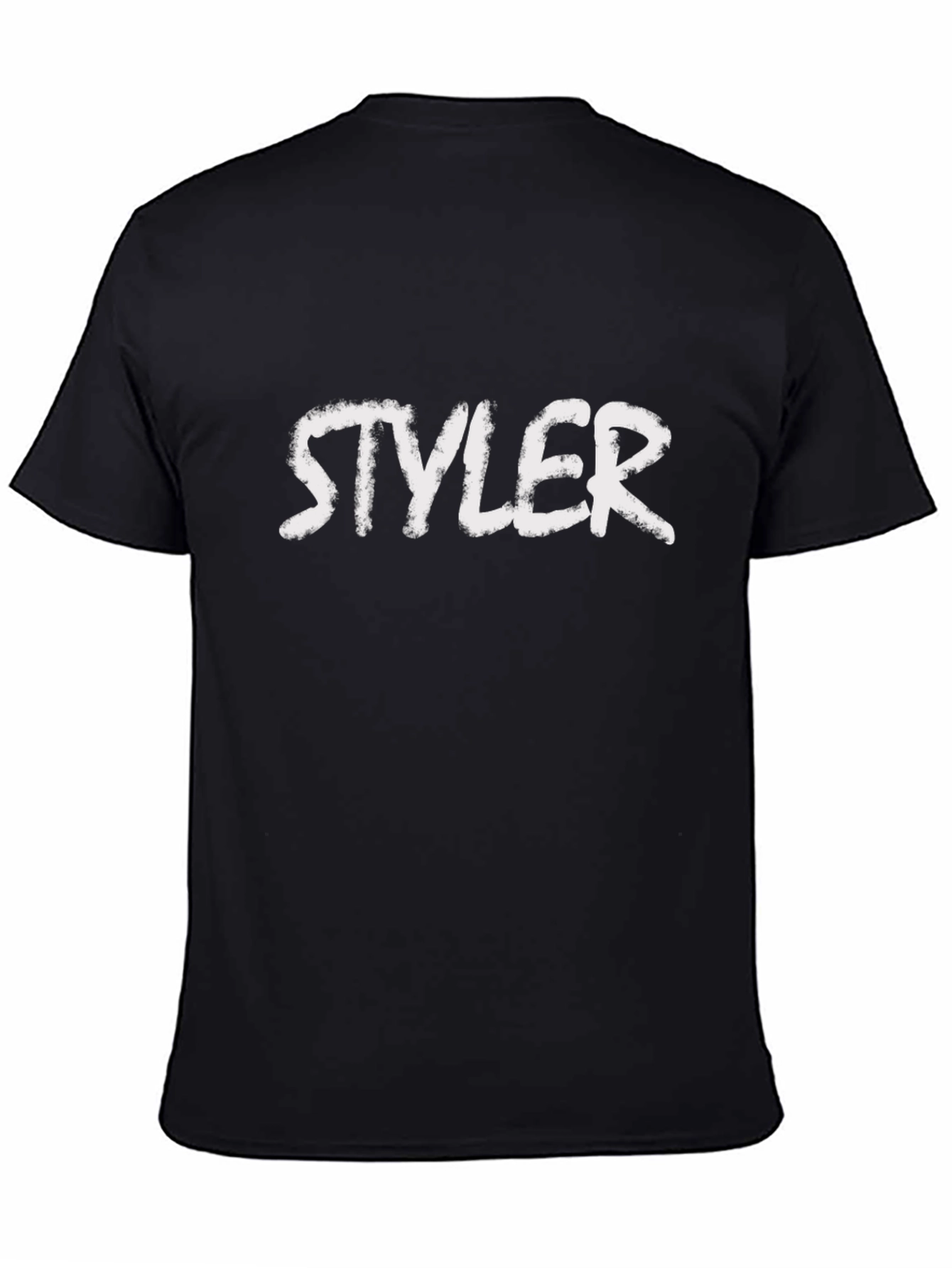 Stylish Black T-Shirt with STYLER Text