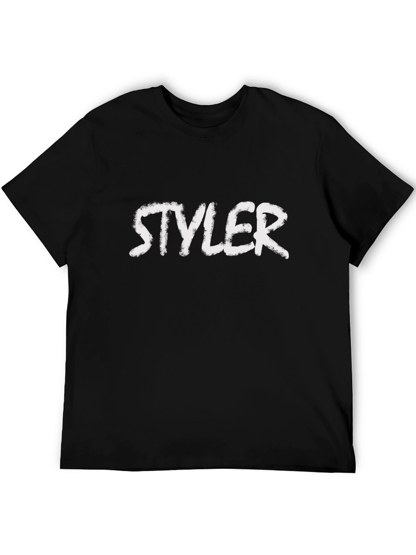 Stylish Black T-Shirt with STYLER Text