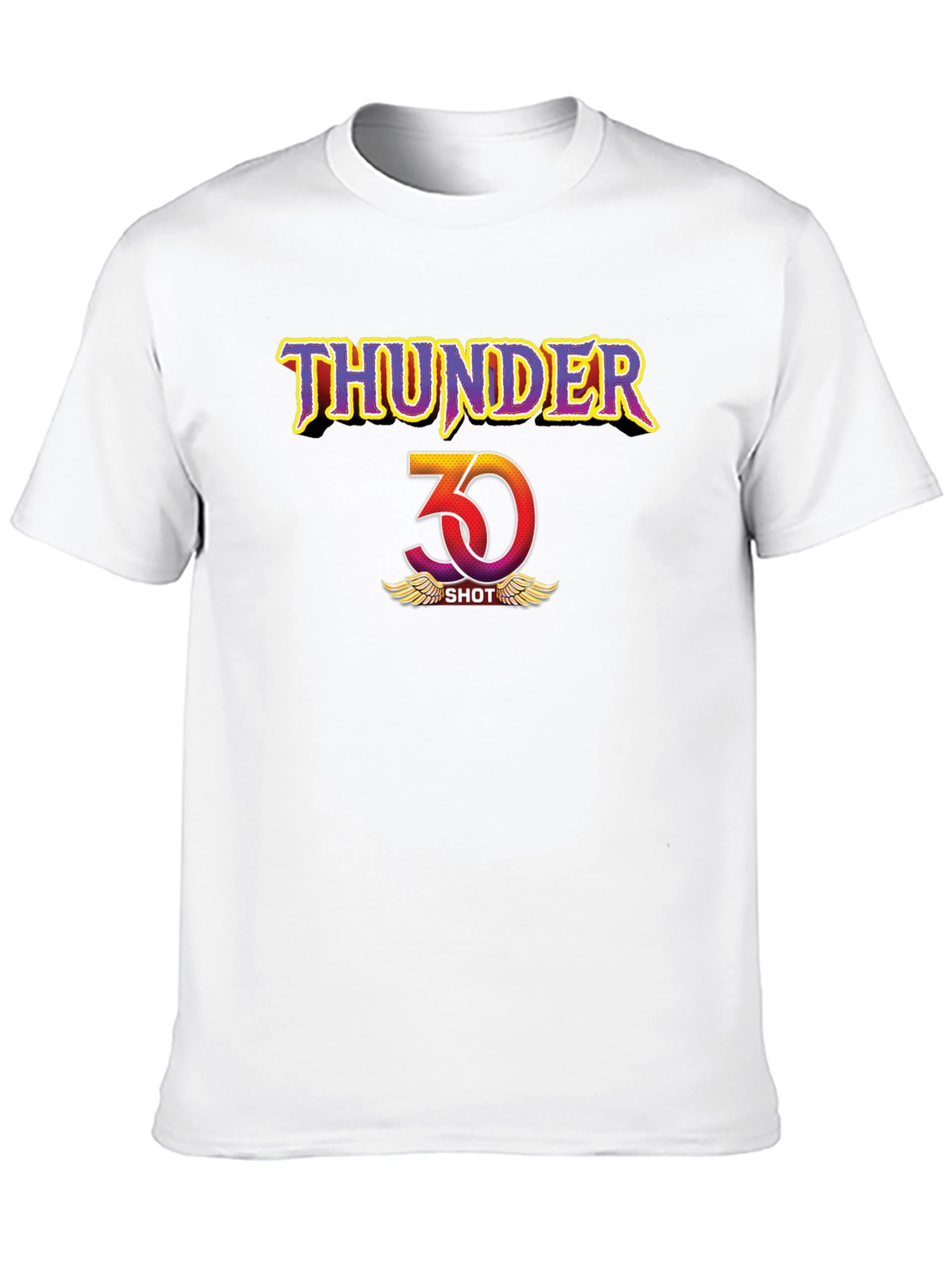 Thunder 30 Shot Graphic Tee - Bold Black Cotton