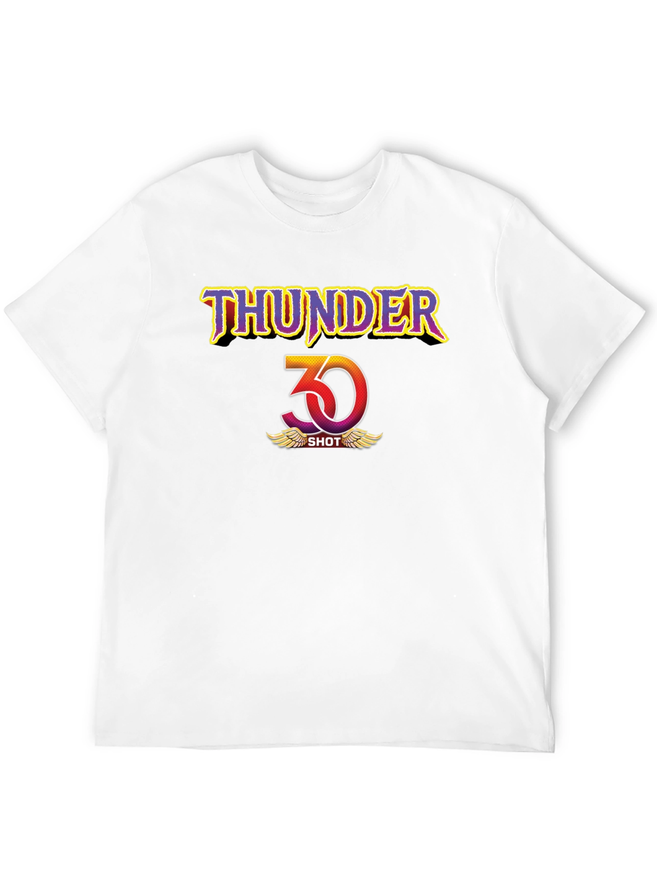 Thunder 30 Shot Graphic Tee - Bold Black Cotton