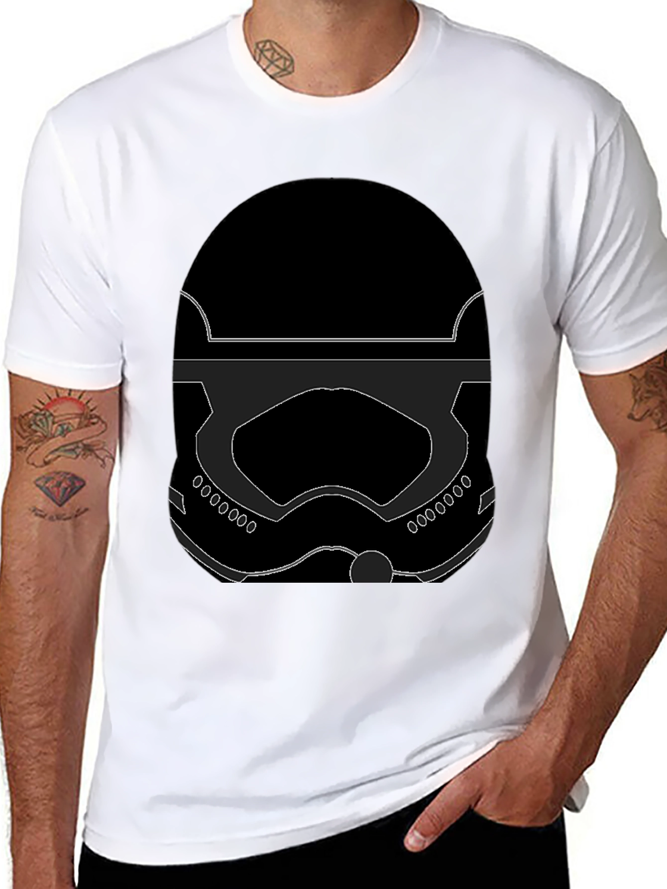 Star Wars Stormtrooper Helmet Graphic T-Shirt