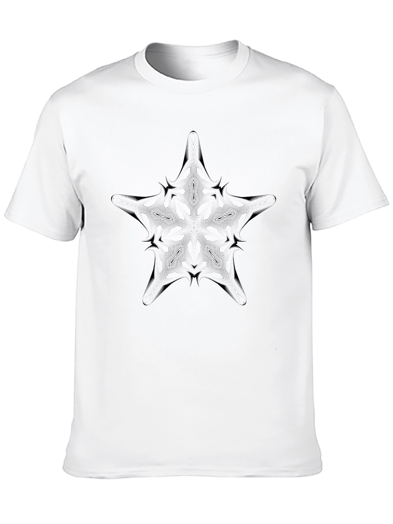 Star Graphic Black T-Shirt - Modern Design