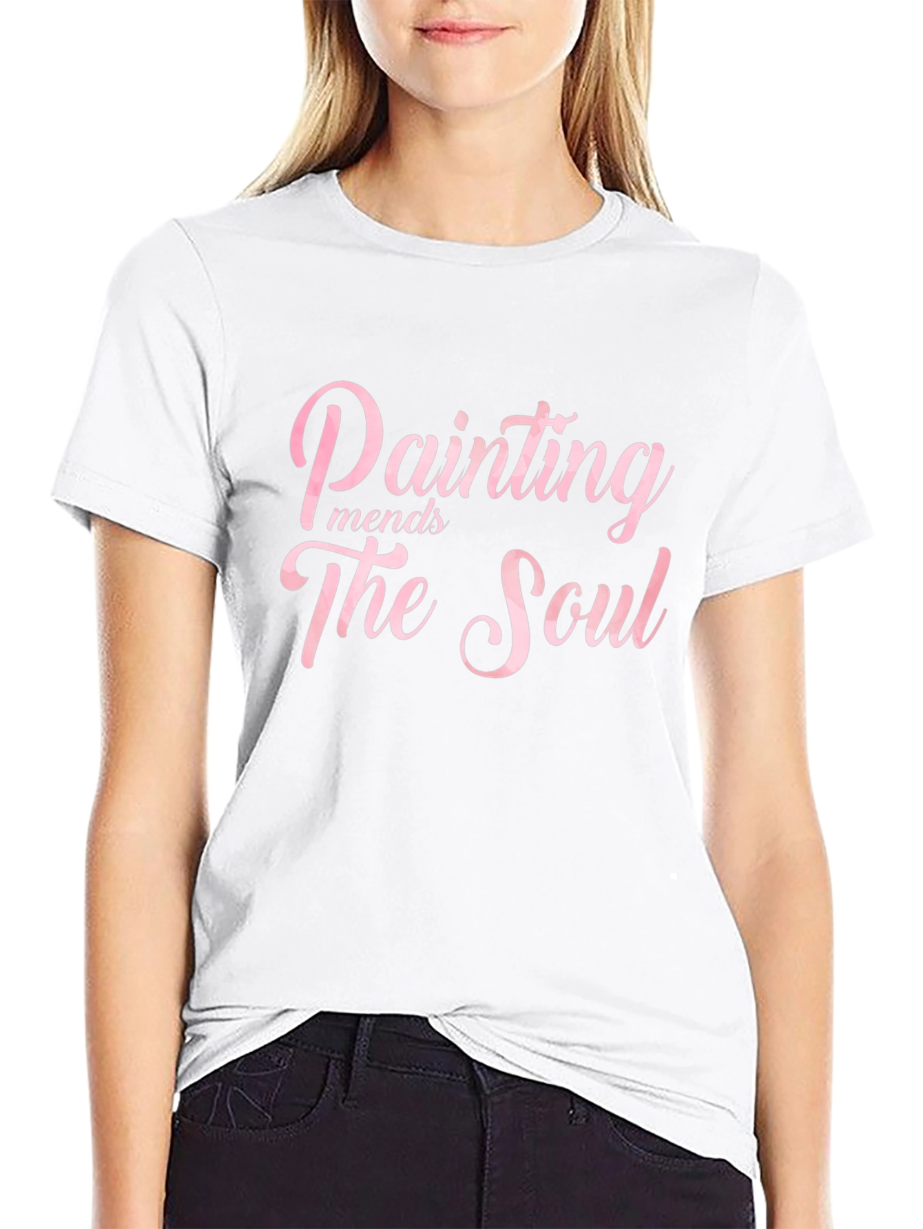 Painting Mends The Soul Black T-Shirt