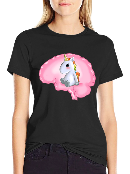 Unicorn Brain Tee - Funny Graphic T-Shirt