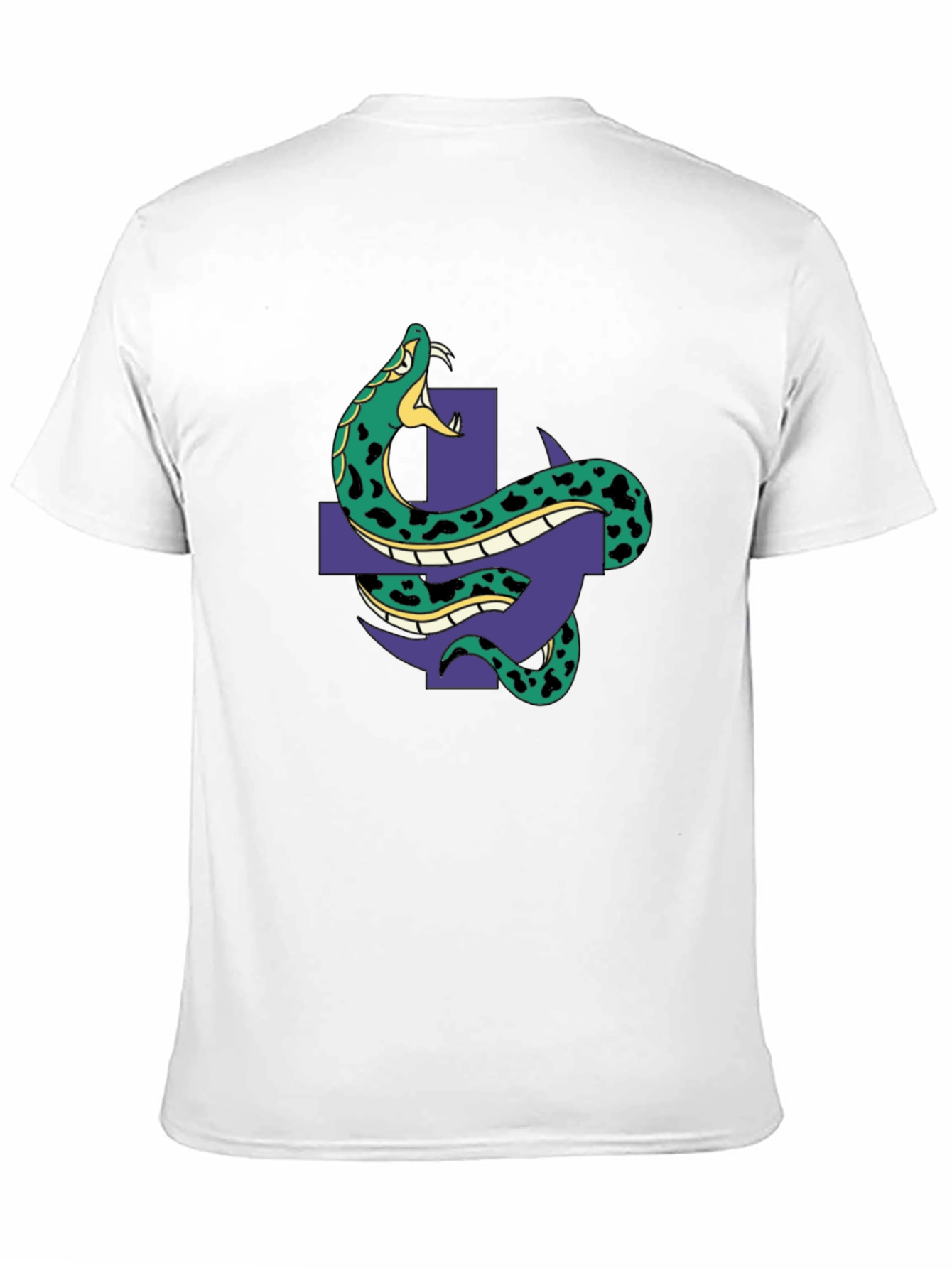 Snake & Cross Graphic Tee - Black