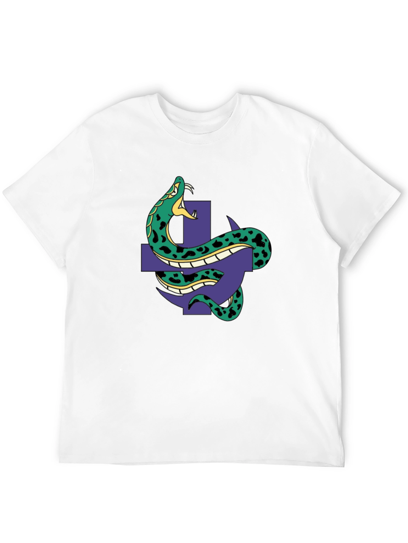 Snake & Cross Graphic Tee - Black
