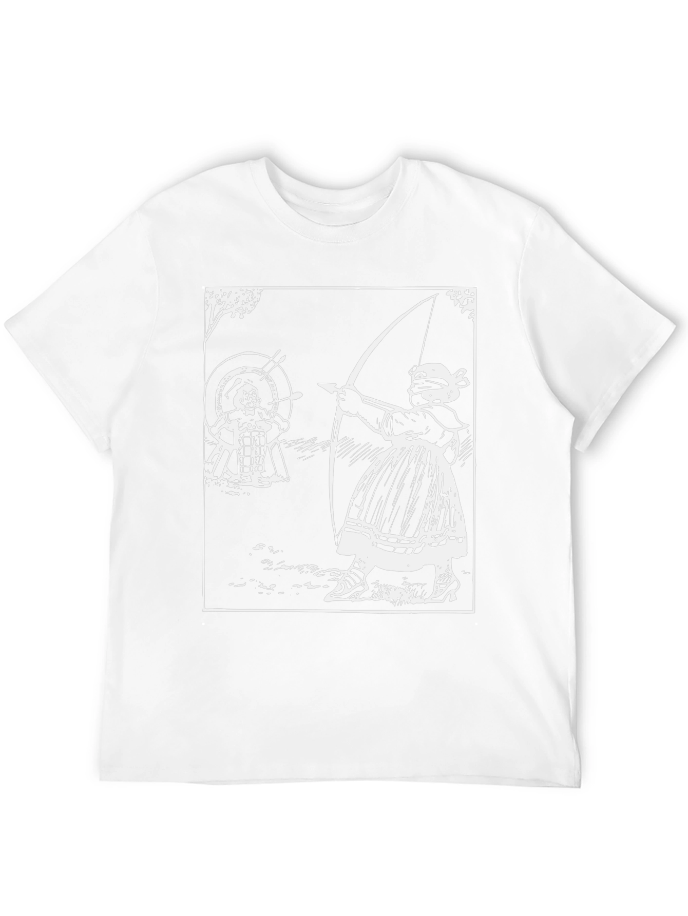 Archery Graphic Tee - Black Cotton T-Shirt