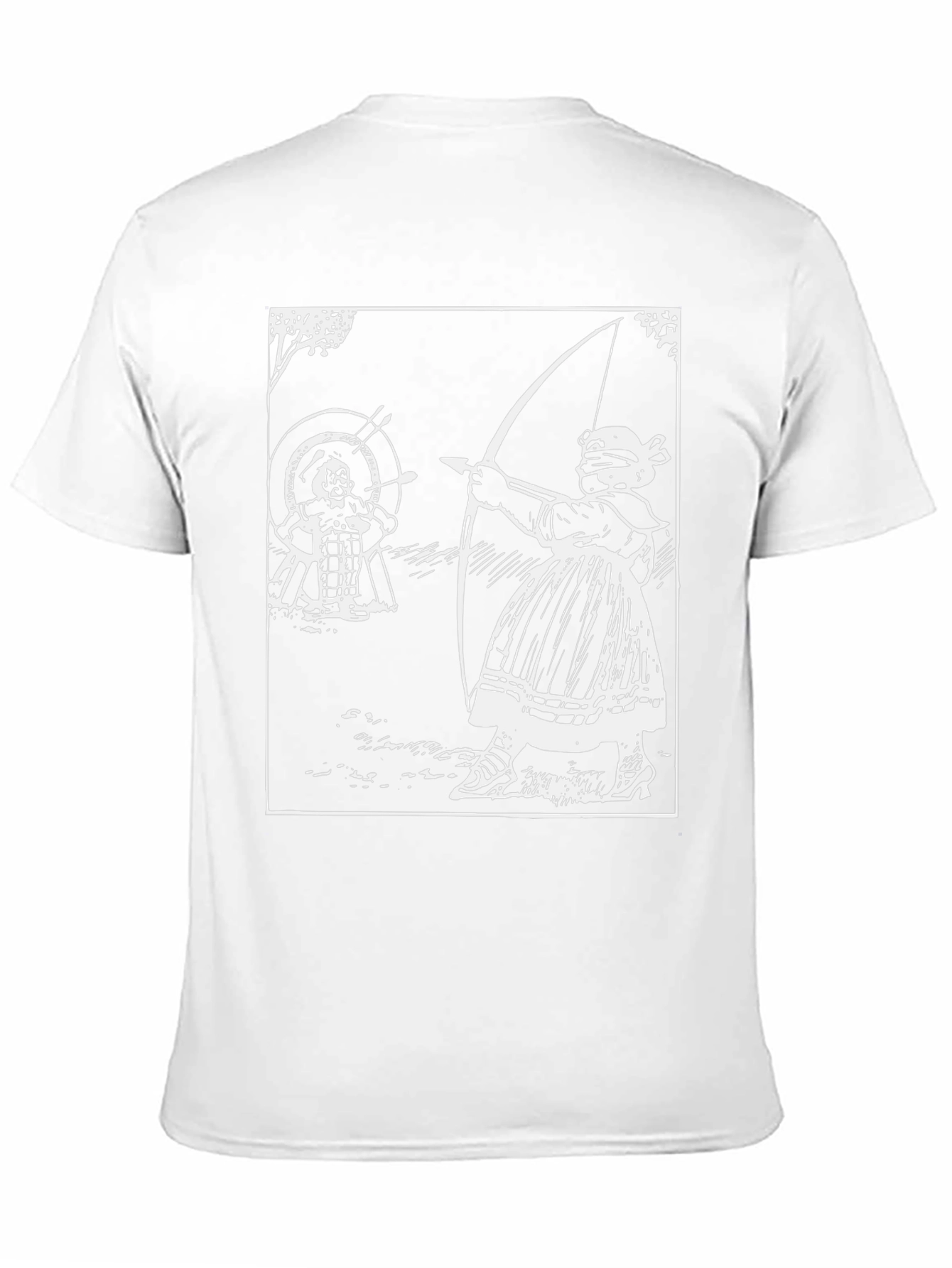 Archery Graphic Tee - Black Cotton T-Shirt