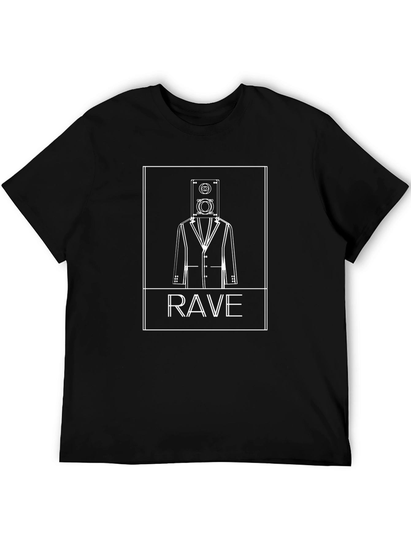 Rave Speaker Head T-Shirt - Unique Graphic Tee
