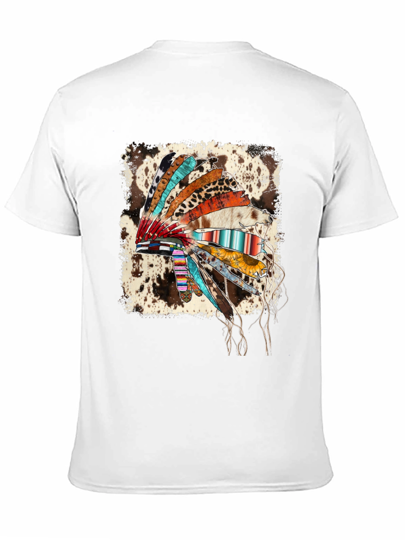 Rustic Headdress Graphic Tee - Western Style