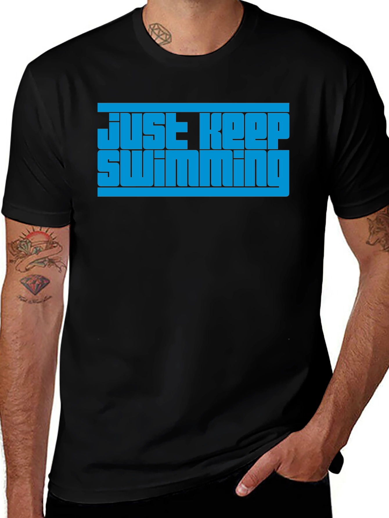Just Keep Swimming Graphic T-Shirt