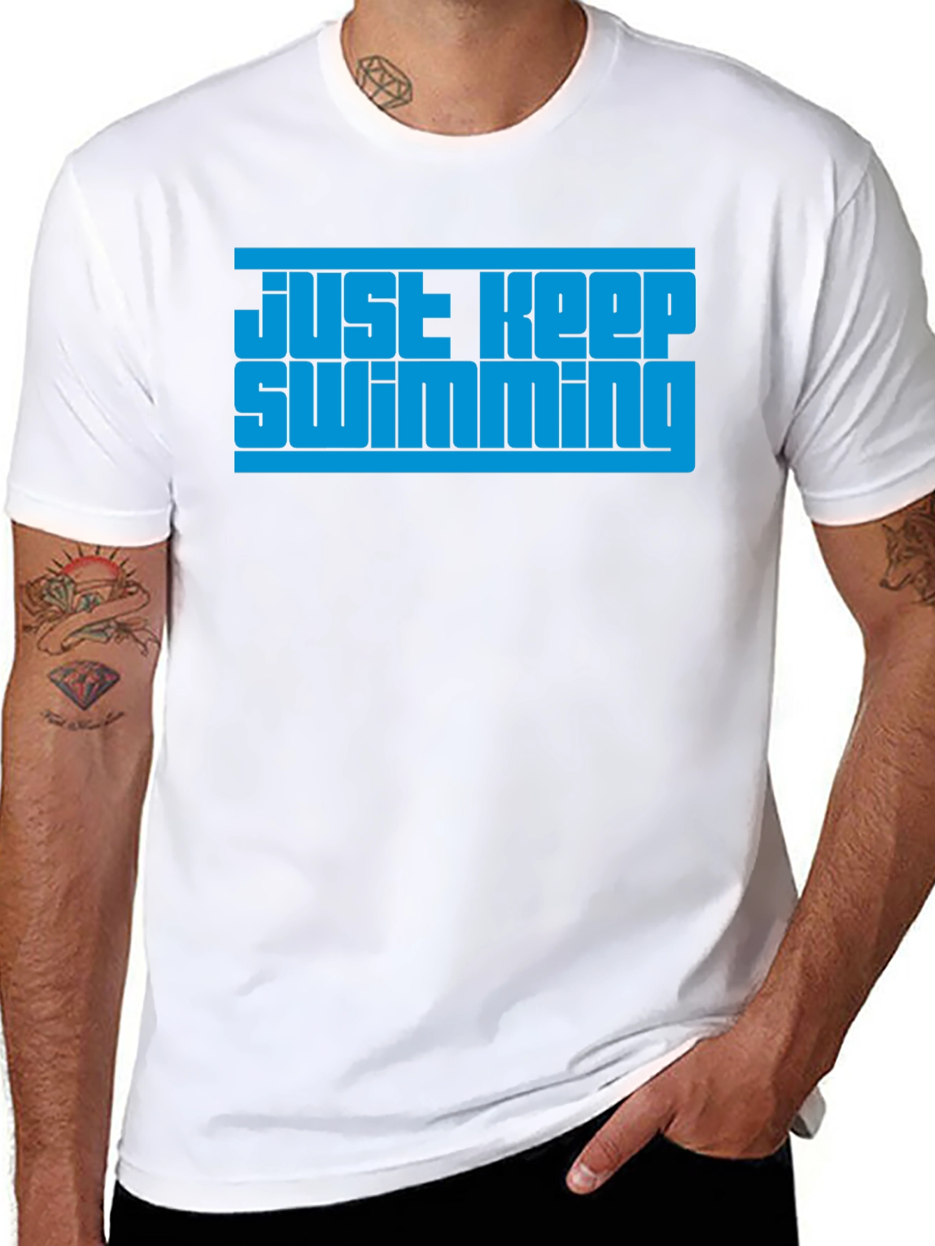 Just Keep Swimming Graphic T-Shirt