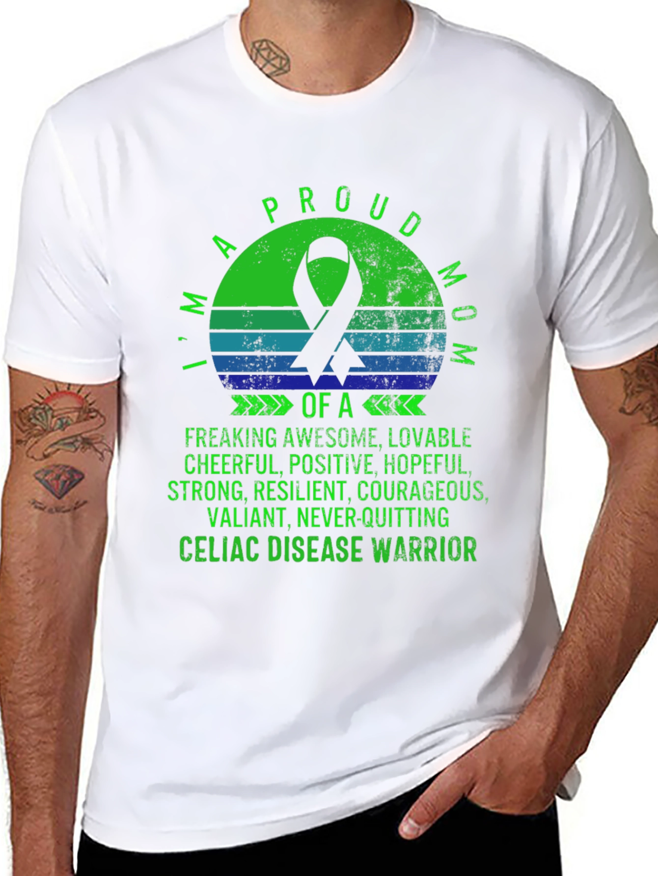 Proud Mom Celiac Disease Warrior T-Shirt