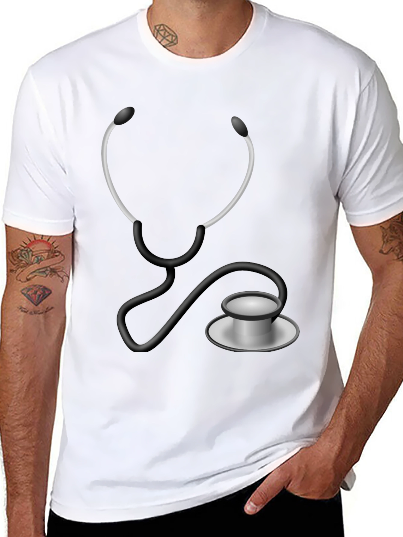 Medical Stethoscope Graphic T-Shirt