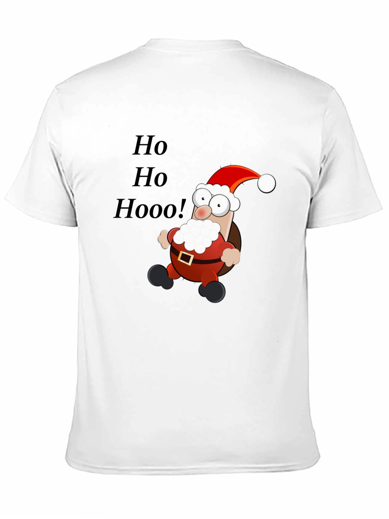 Cartoon Santa T-Shirt - Ho Ho Hoo!