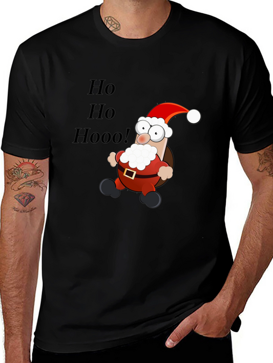 Cartoon Santa T-Shirt - Ho Ho Hoo!