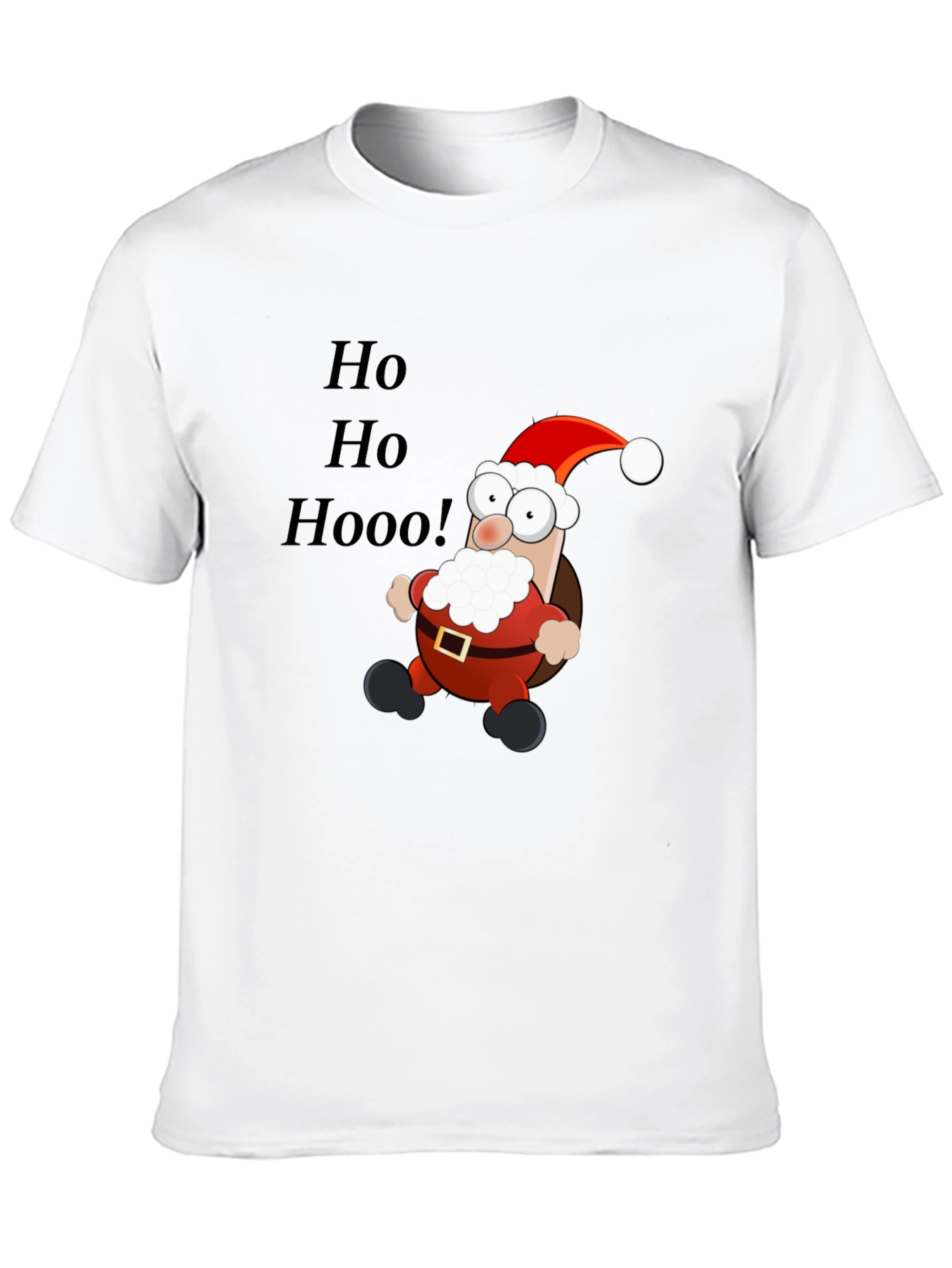 Cartoon Santa T-Shirt - Ho Ho Hoo!