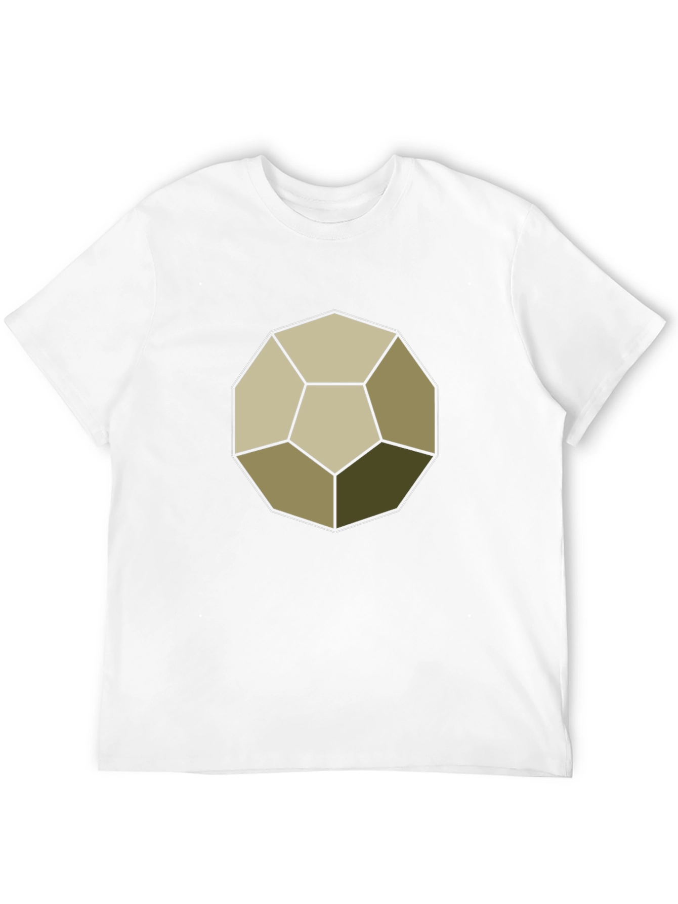 Geometric Dodecahedron Graphic Tee - Modern Casual Style