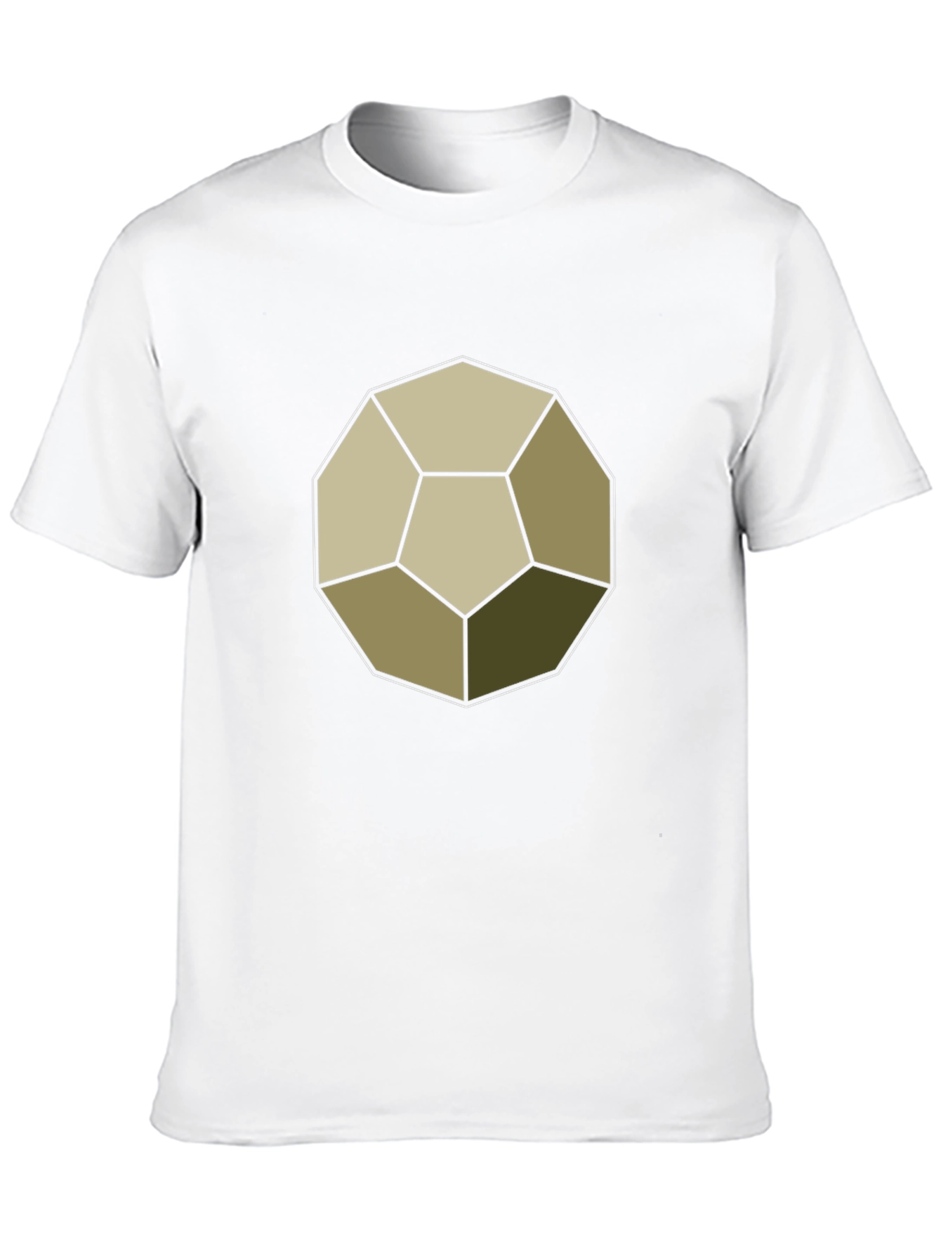 Geometric Dodecahedron Graphic Tee - Modern Casual Style