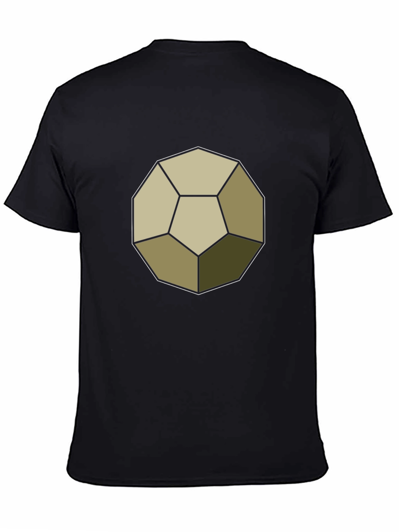 Geometric Dodecahedron Graphic Tee - Modern Casual Style
