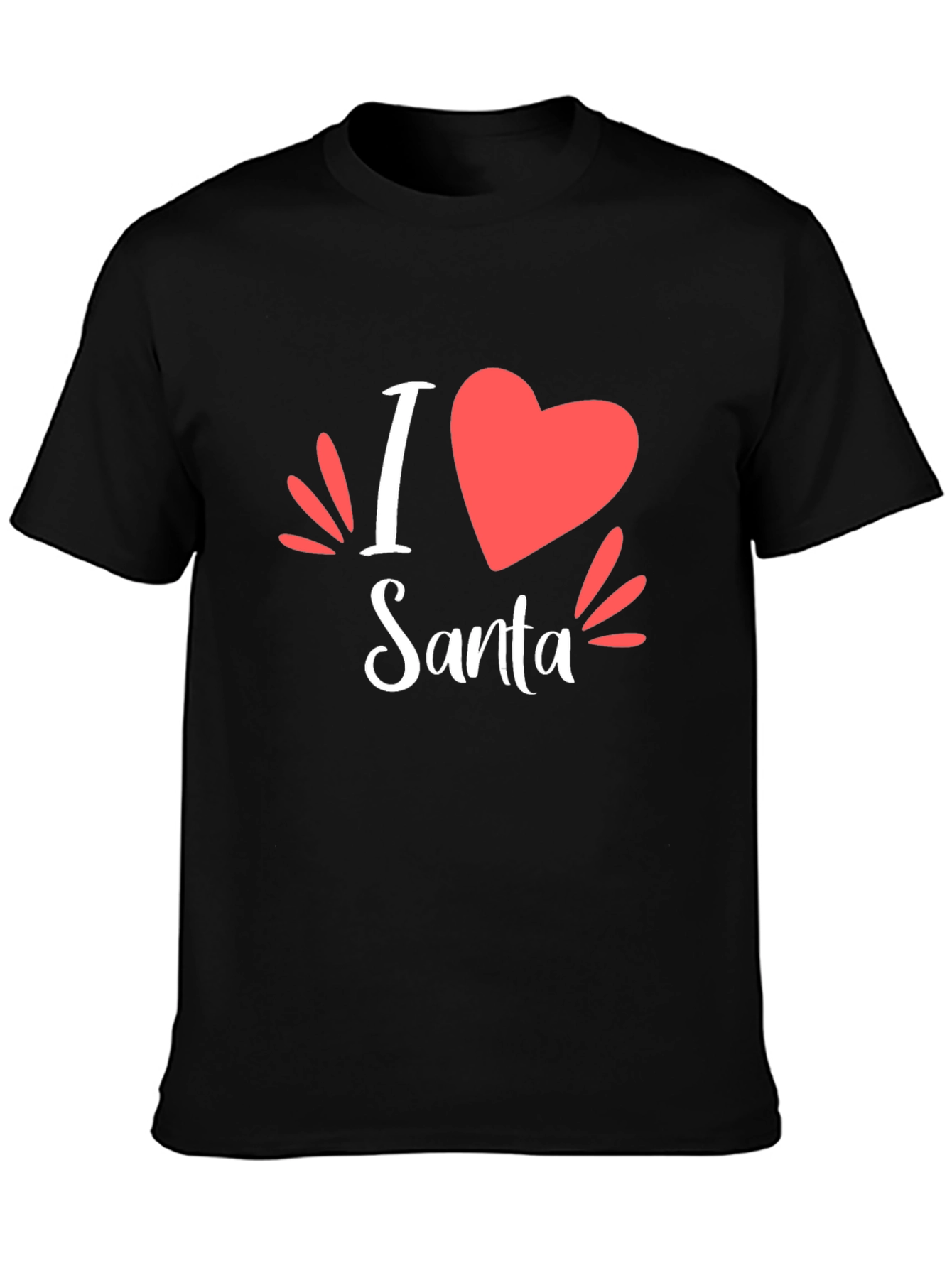 I Heart Santa Holiday Tee - Festive Graphic T-Shirt