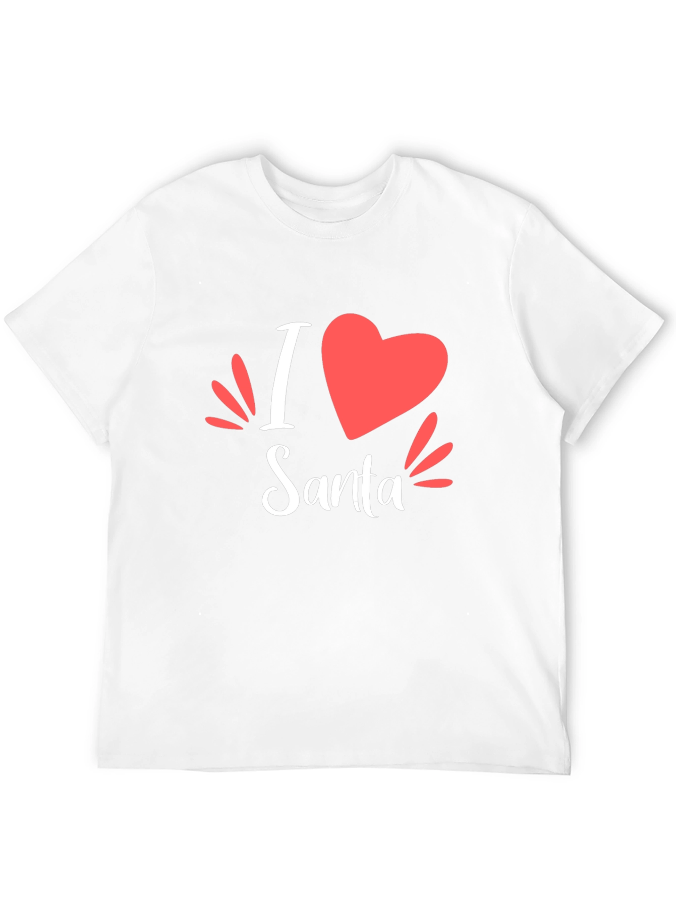 I Heart Santa Holiday Tee - Festive Graphic T-Shirt