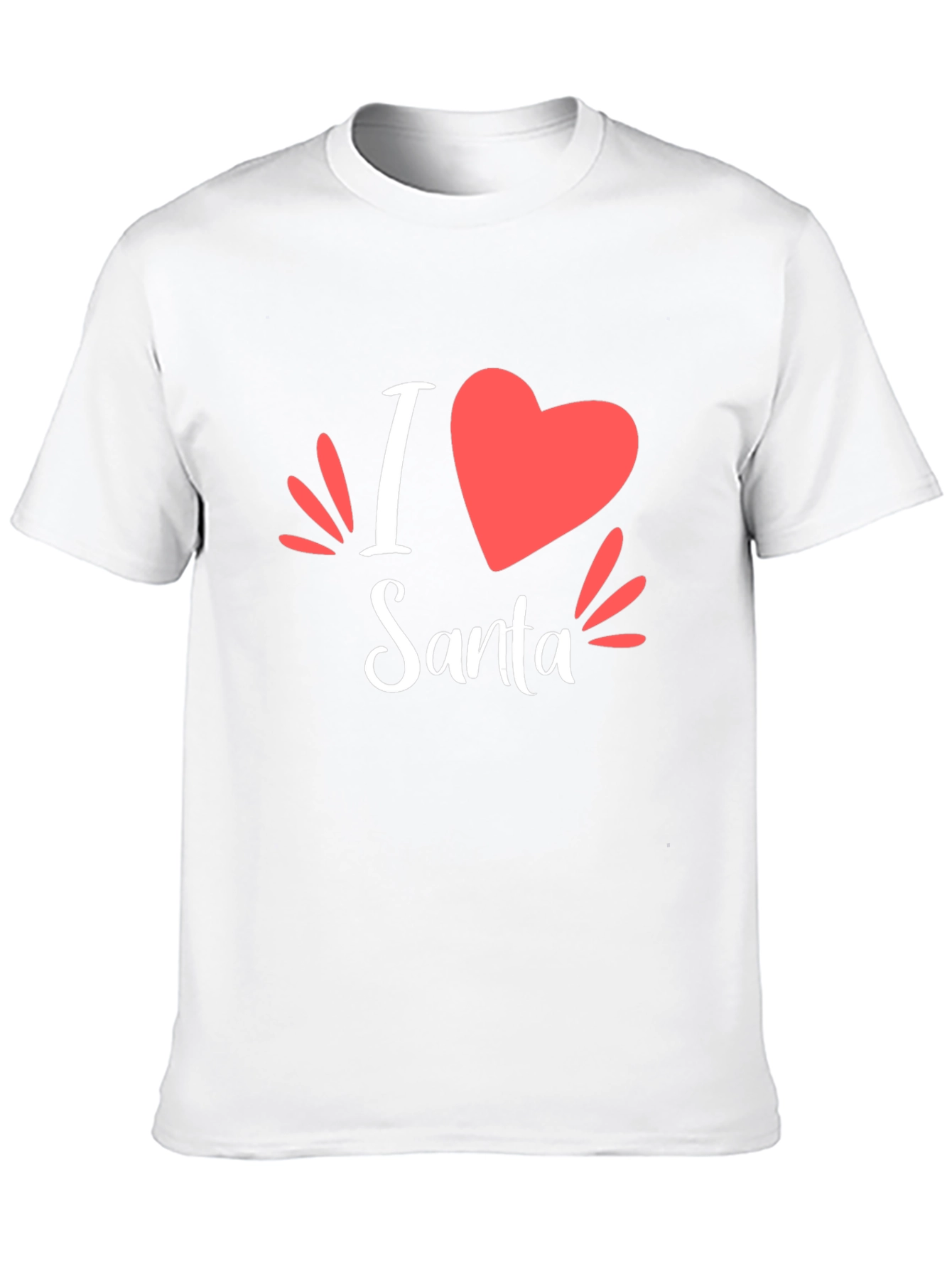 I Heart Santa Holiday Tee - Festive Graphic T-Shirt