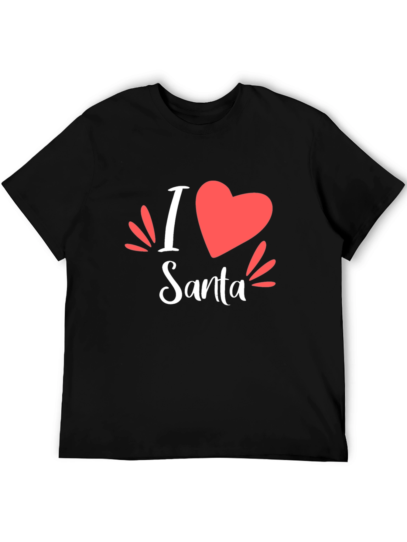 I Heart Santa Holiday Tee - Festive Graphic T-Shirt