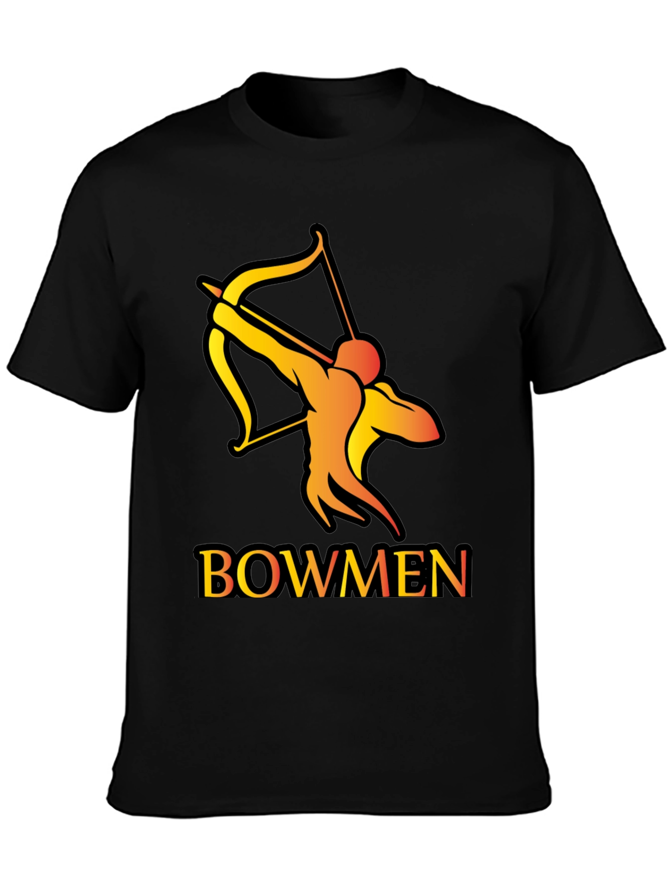 Bowmen Archer Graphic T-Shirt - Black