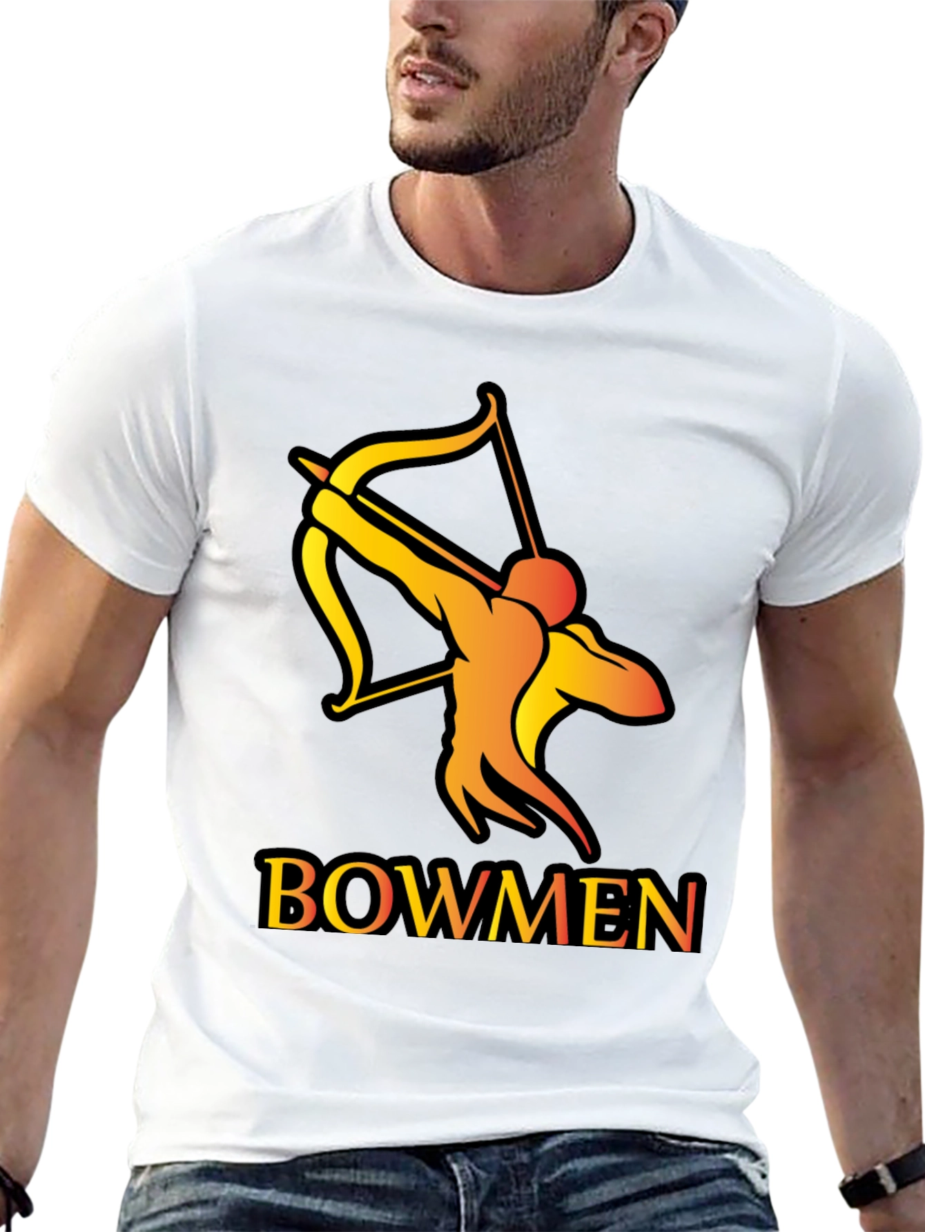 Bowmen Archer Graphic T-Shirt - Black