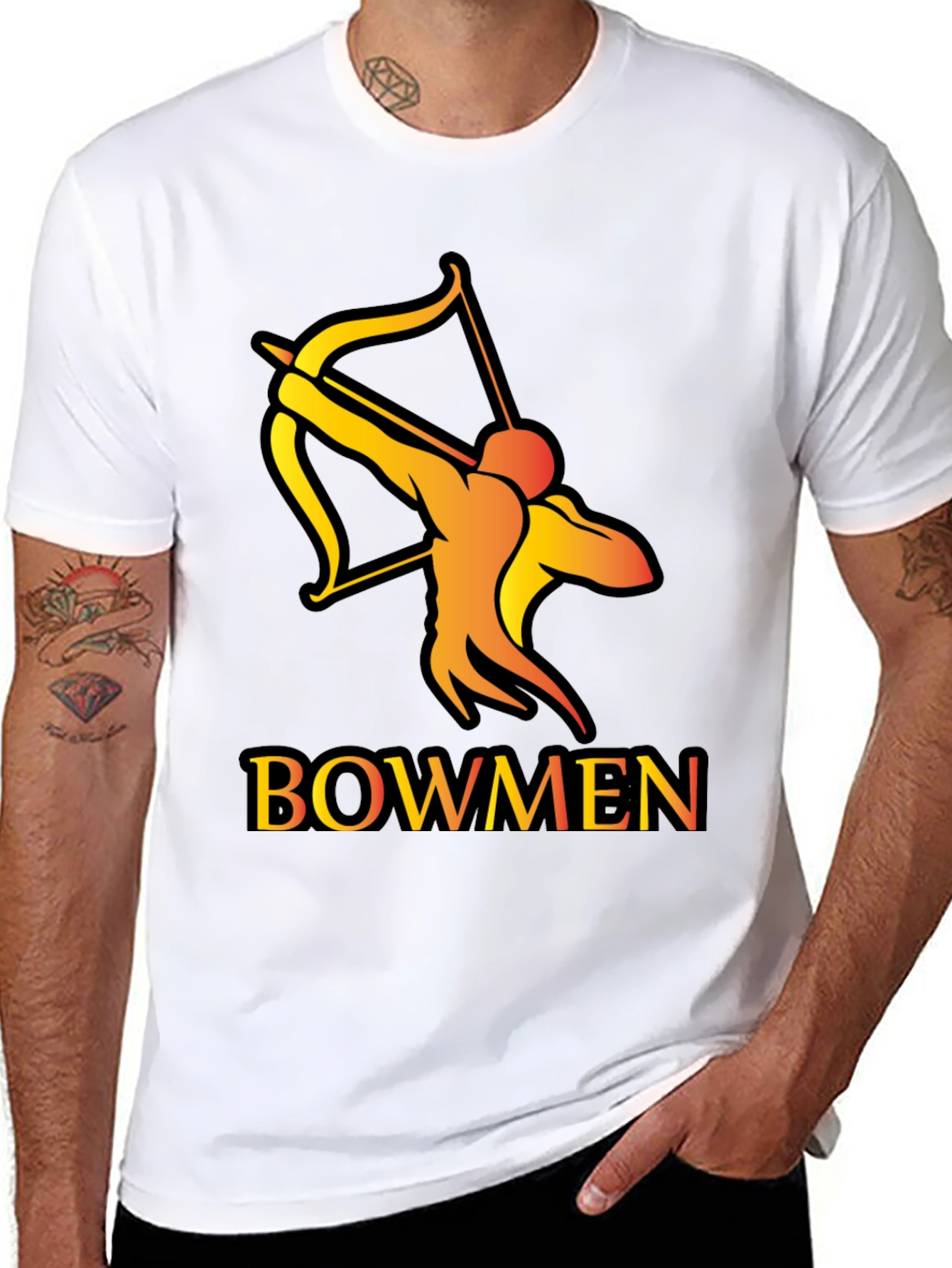 Bowmen Archer Graphic T-Shirt - Black
