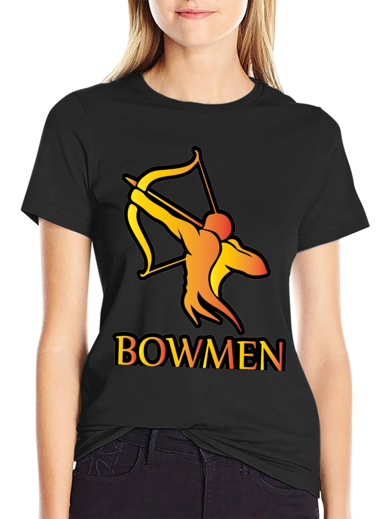 Bowmen Archer Graphic T-Shirt - Black
