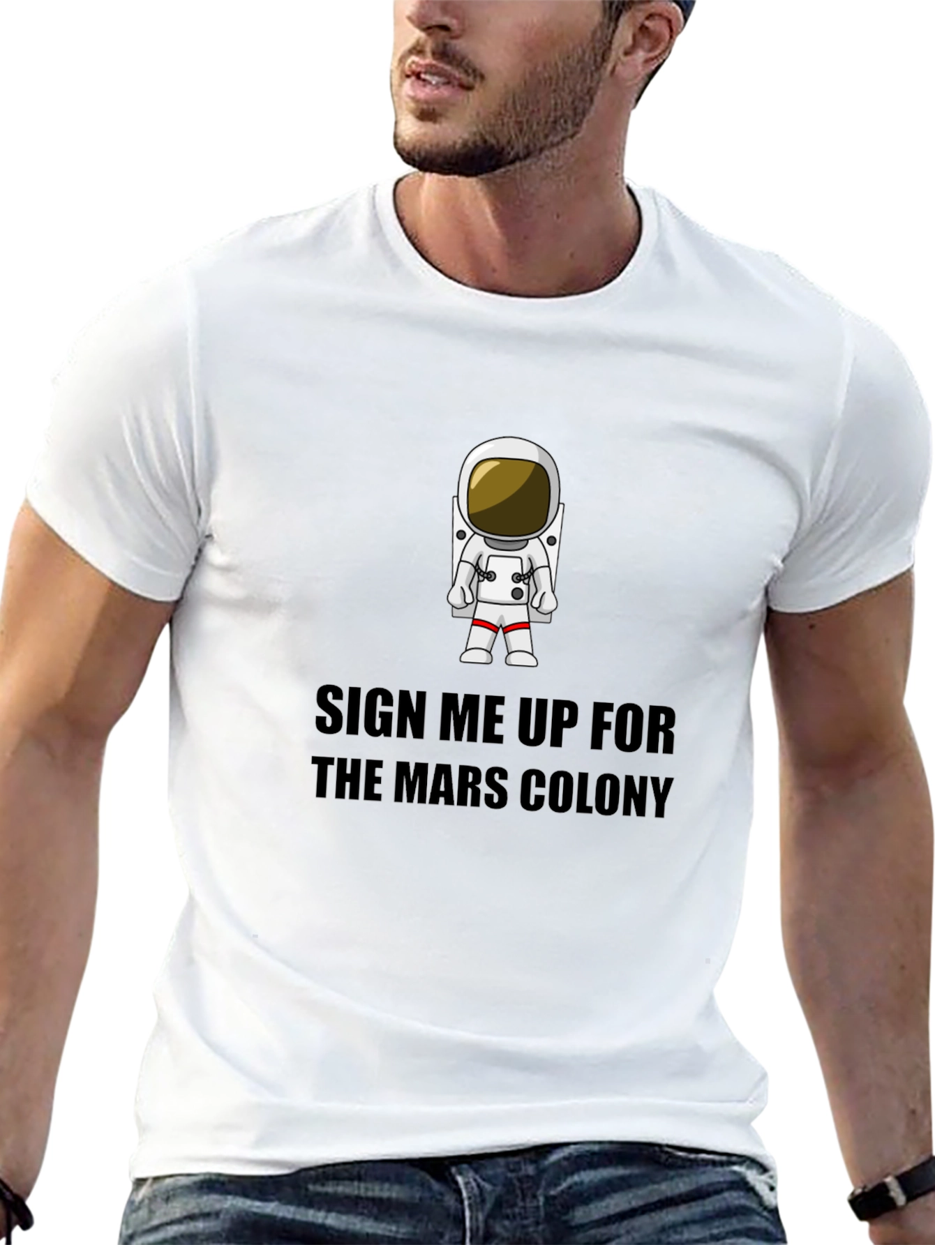 Mars Colony T-Shirt - Astronaut Graphic Tee