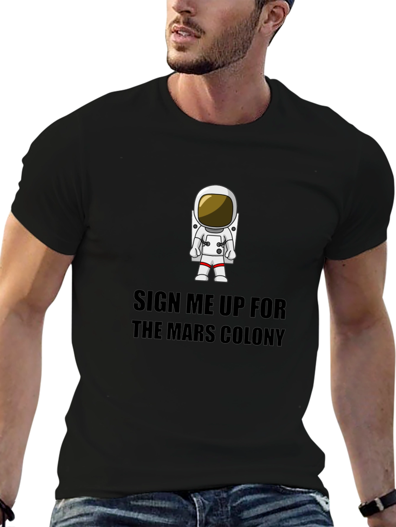 Mars Colony T-Shirt - Astronaut Graphic Tee