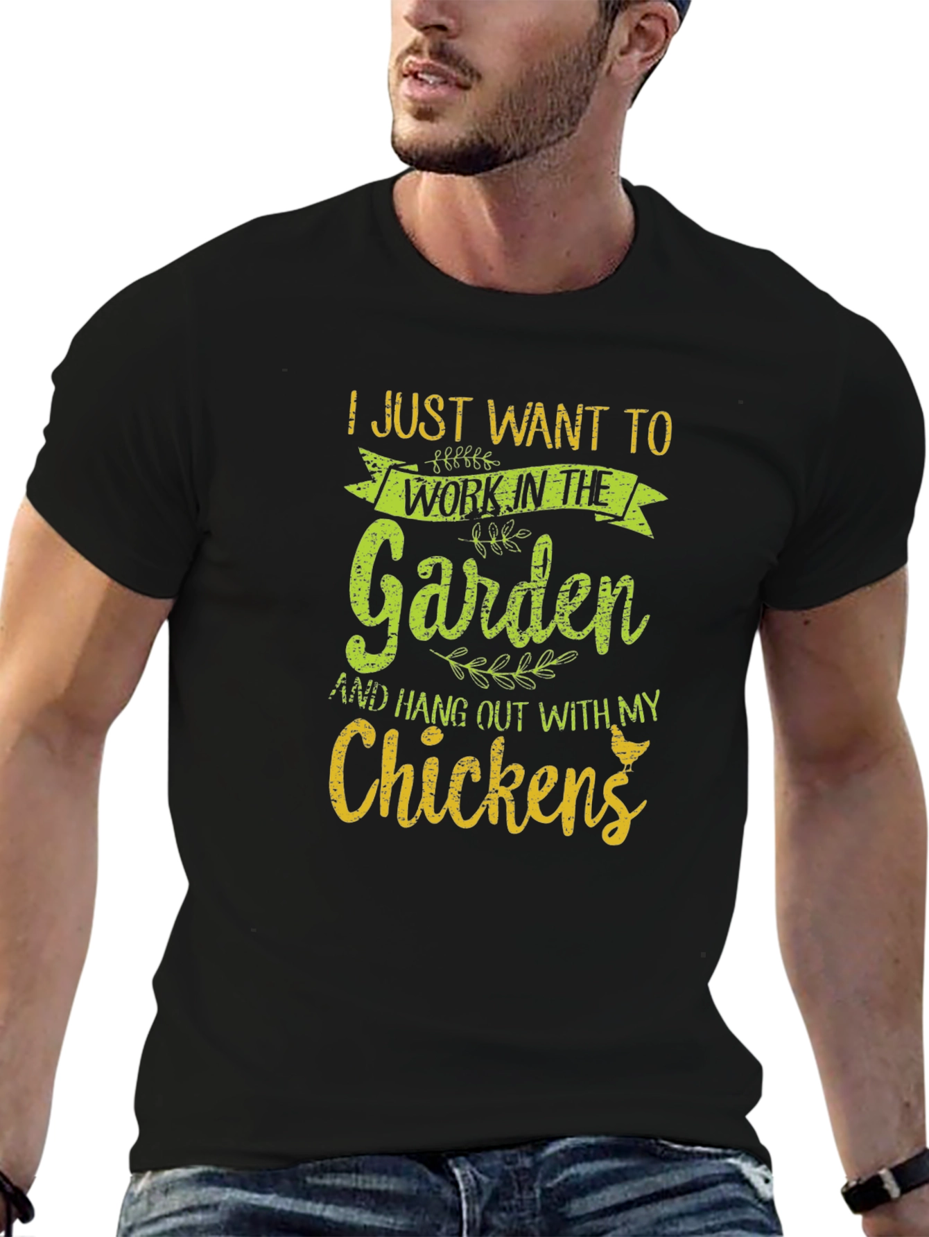 Garden & Chickens Graphic T-Shirt