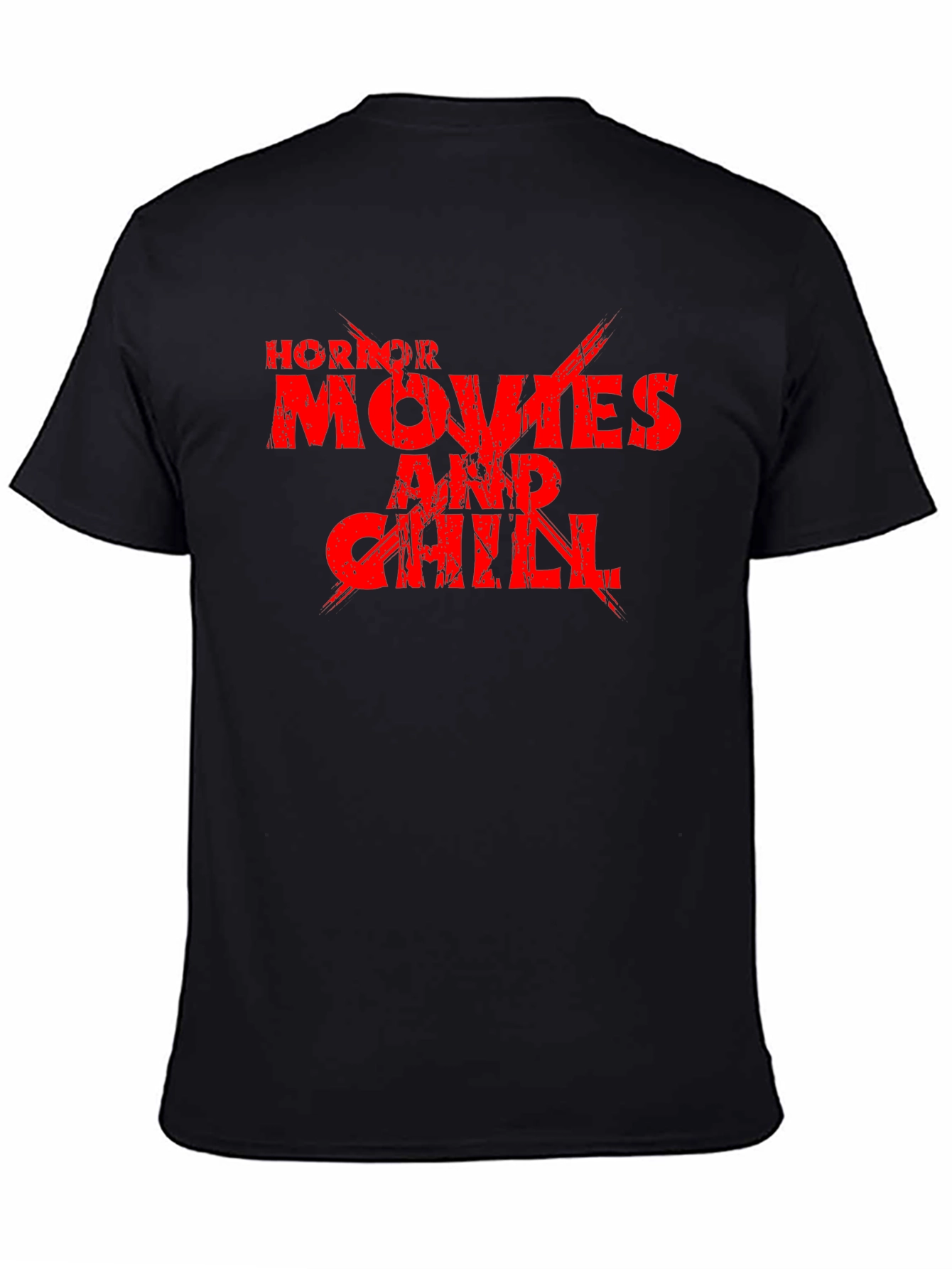 Horror Movies and Chill Black T-Shirt