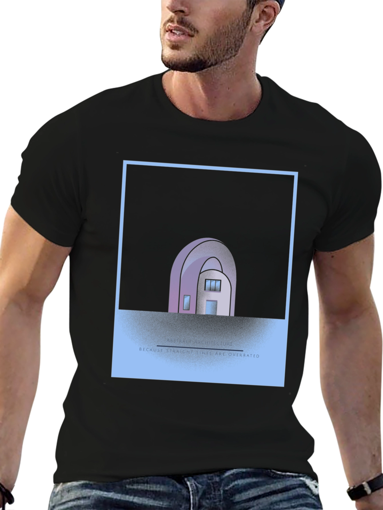 Abstract House Graphic Tee - Unique Style