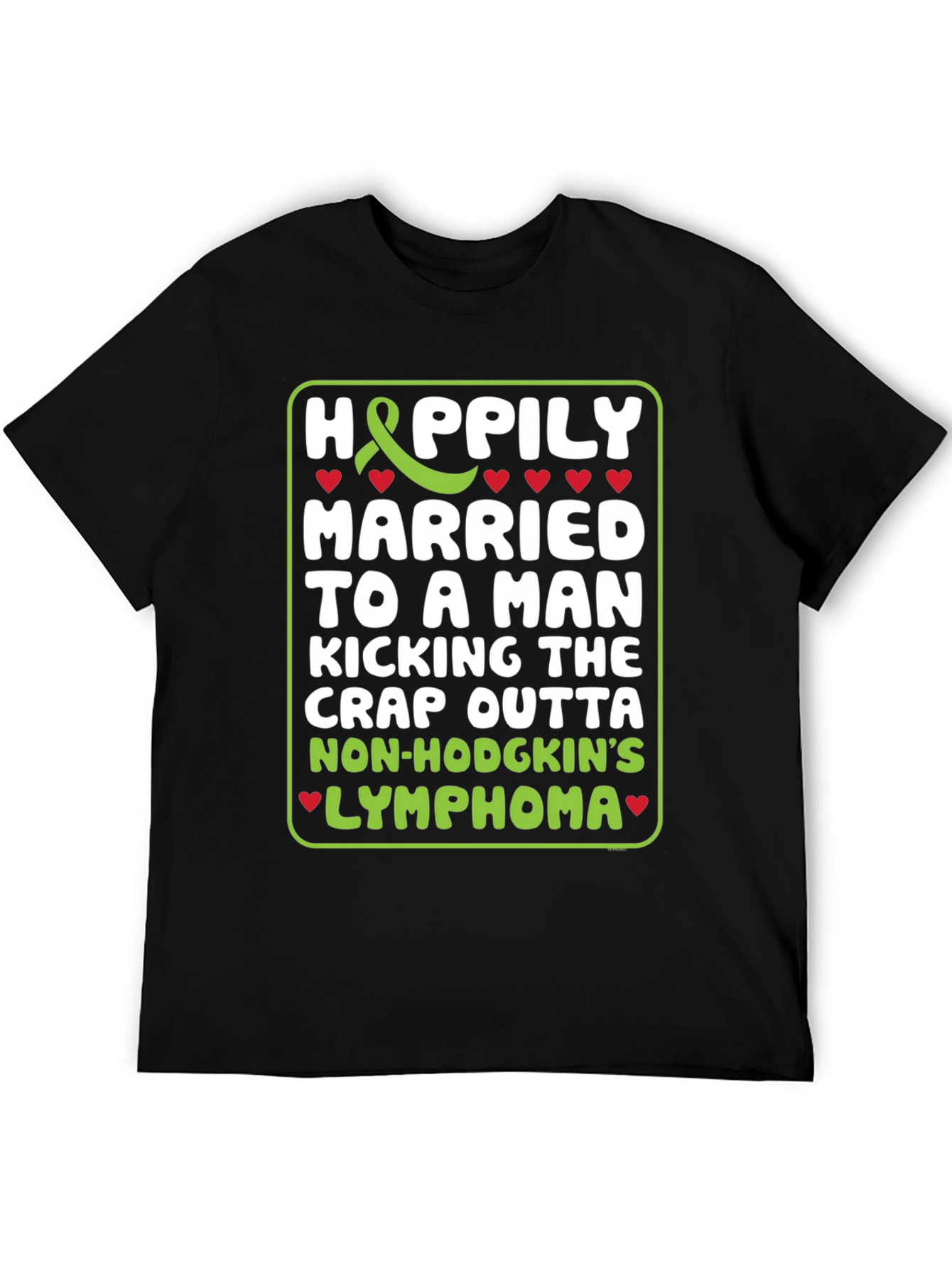 Happily Married Lymphoma Awareness T-Shirt