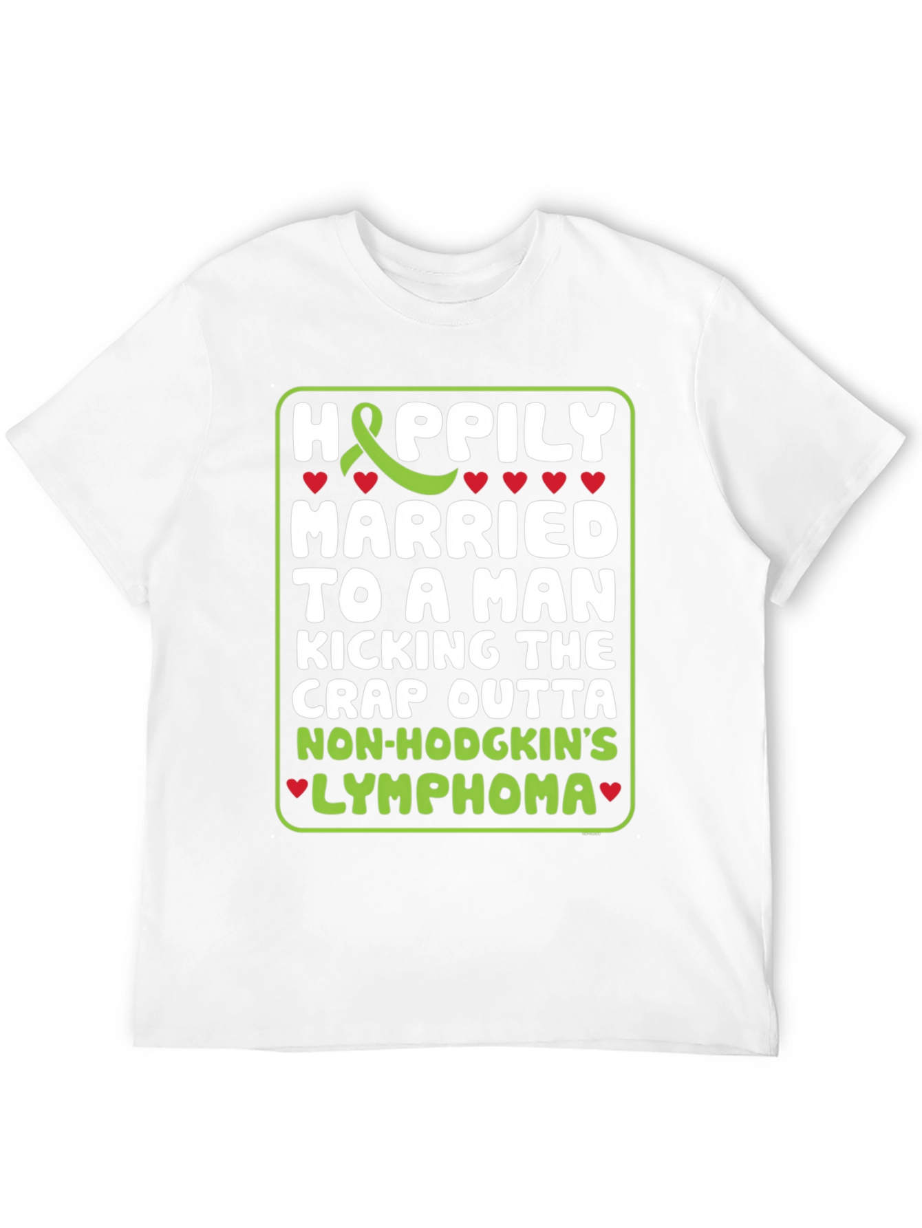 Happily Married Lymphoma Awareness T-Shirt