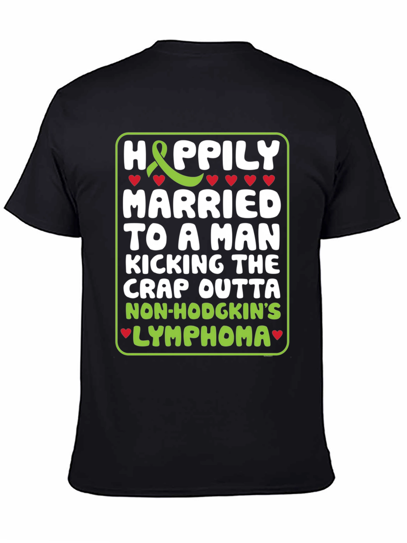 Happily Married Lymphoma Awareness T-Shirt
