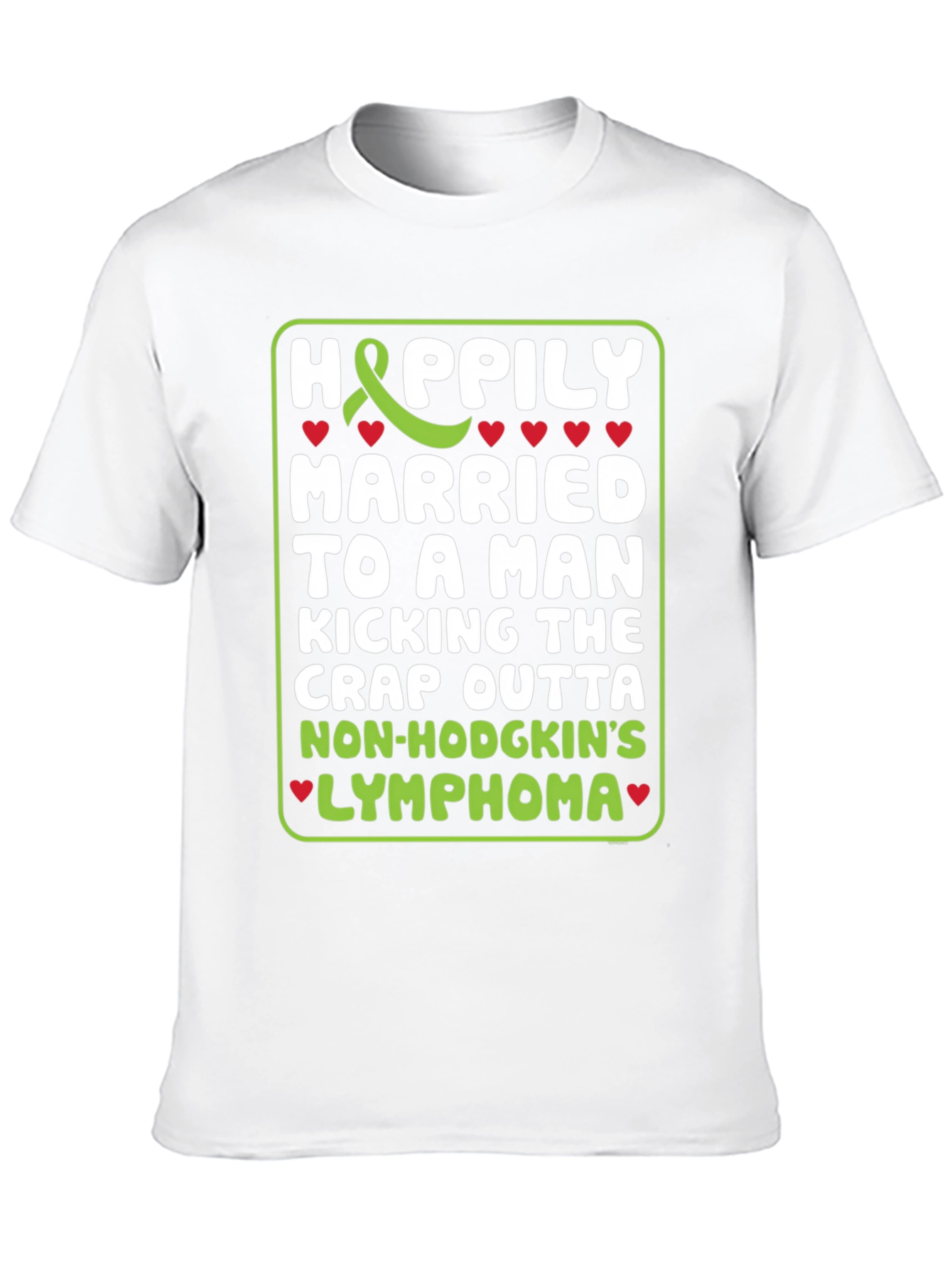 Happily Married Lymphoma Awareness T-Shirt